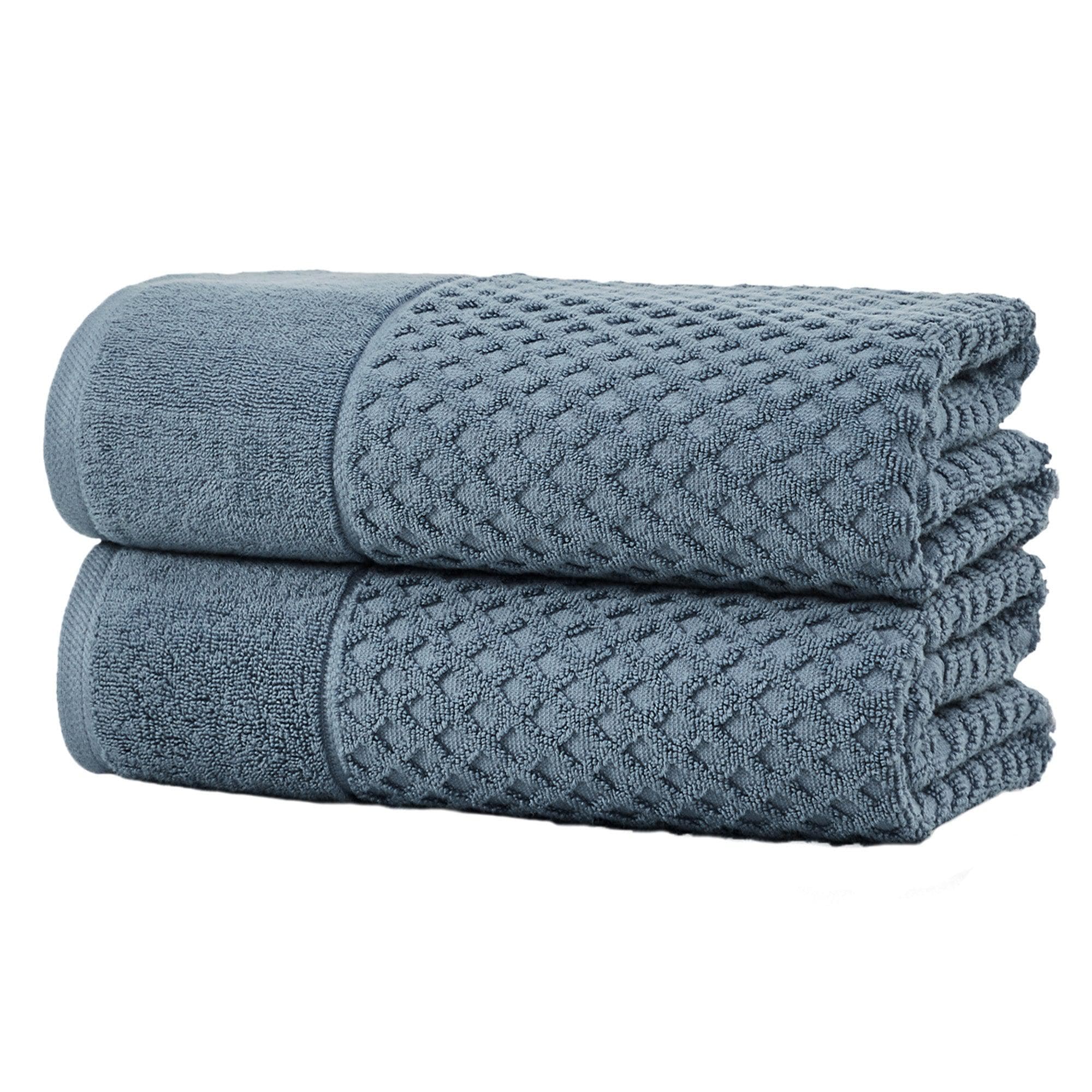 Cotton Diamond Waffle Weave Bath Towel Set - Grayson Collection - Image 92