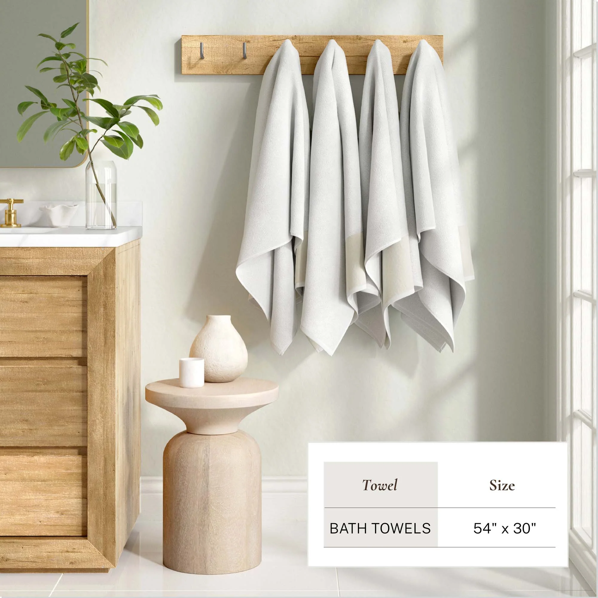 Cotton Linen-Like Border 6-Piece Towel Set - Priya Collection - Image 12