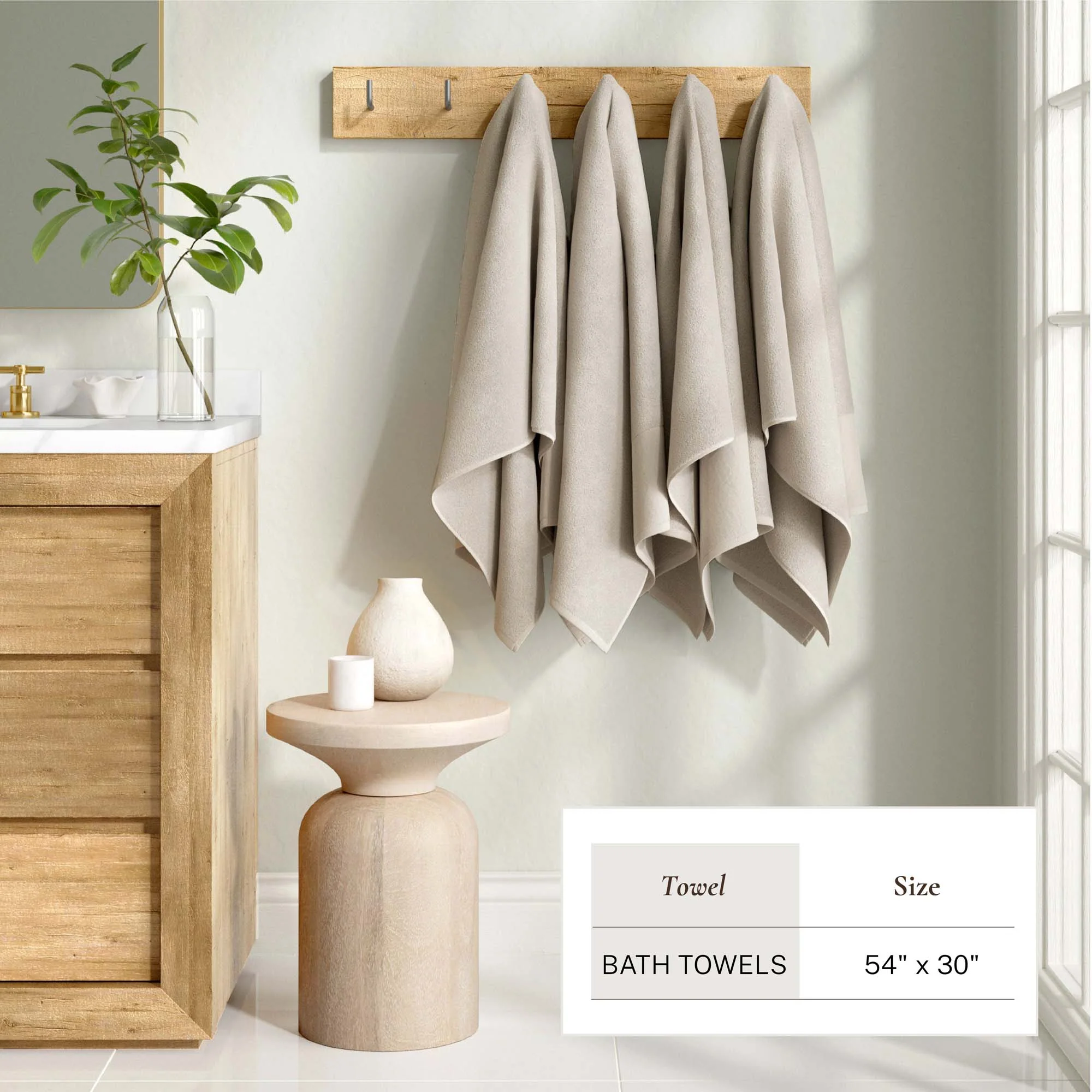 Cotton Linen-Like Border 6-Piece Towel Set - Priya Collection - Image 30