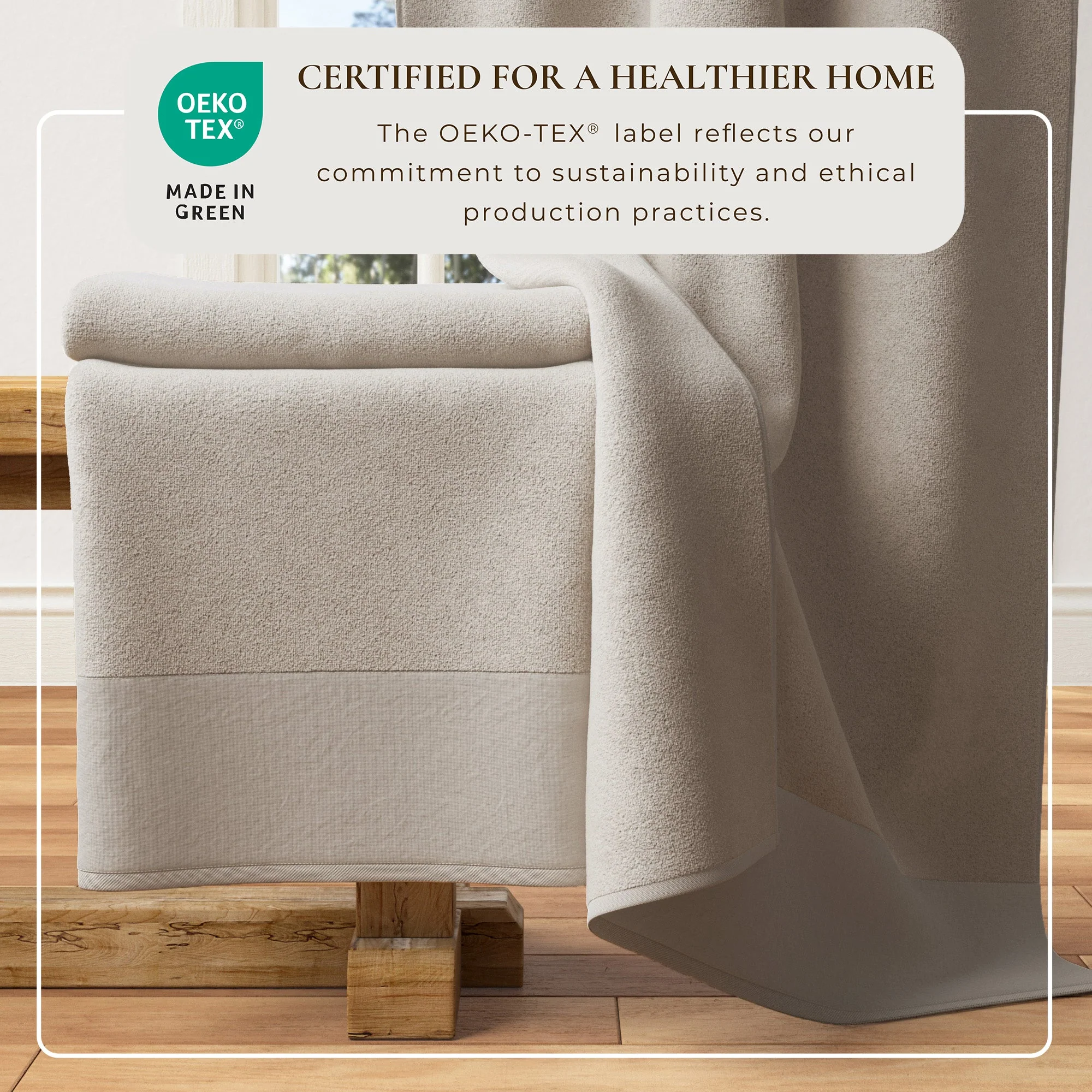 Cotton Linen-Like Border 6-Piece Towel Set - Priya Collection - Image 34