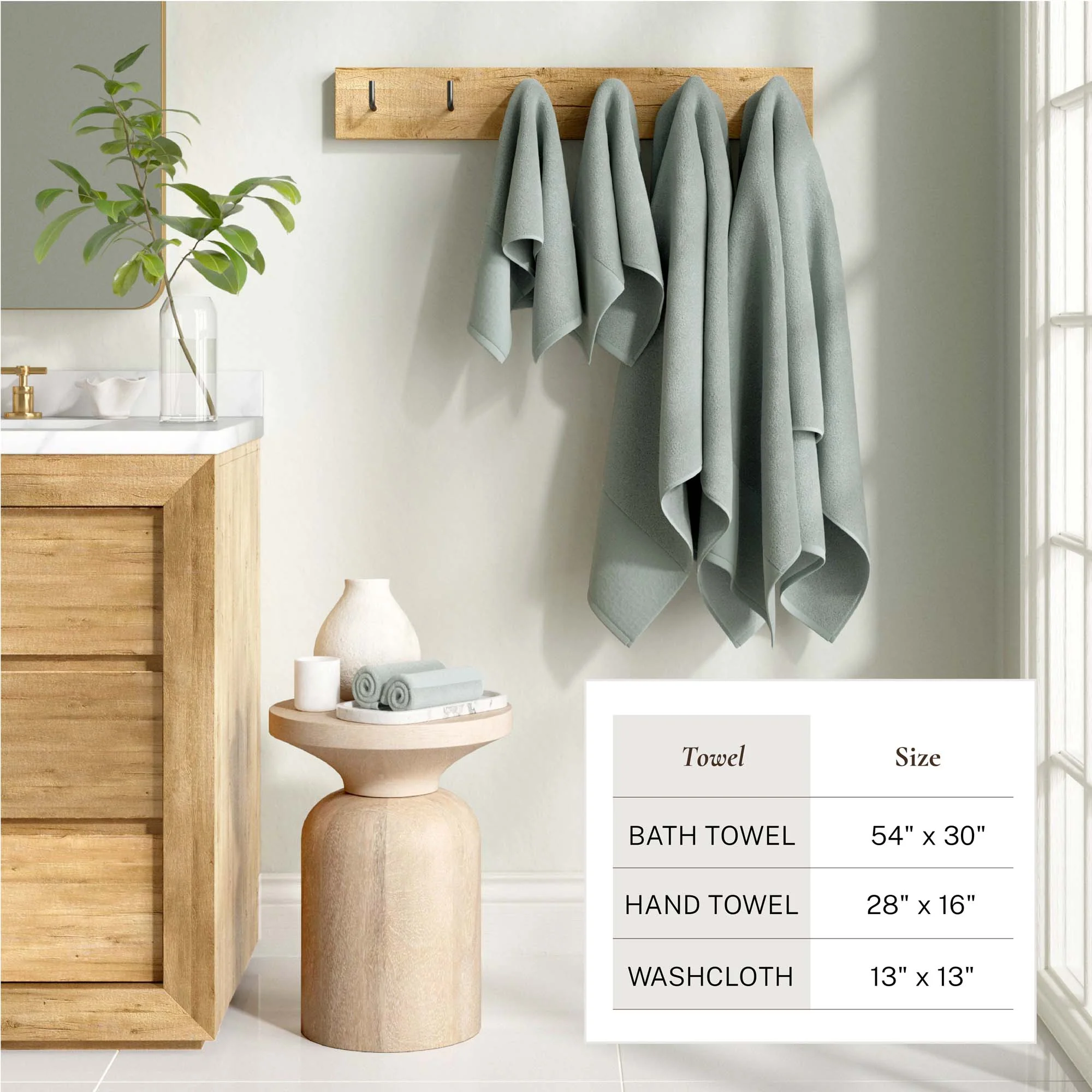 Cotton Linen-Like Border 6-Piece Towel Set - Priya Collection - Image 42