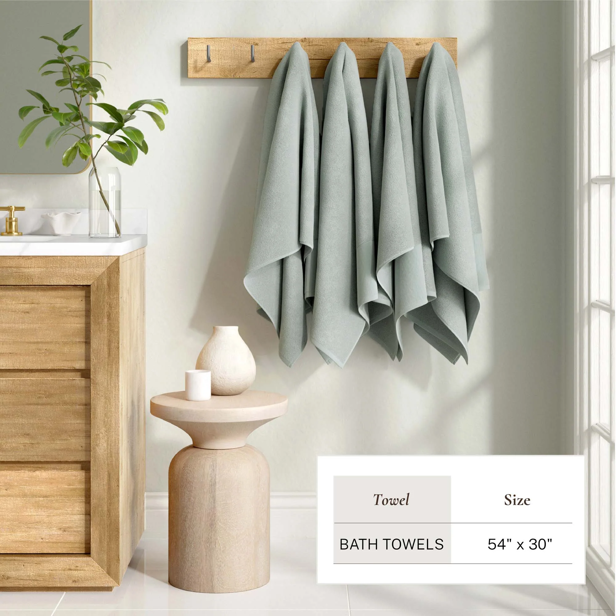 Cotton Linen-Like Border 6-Piece Towel Set - Priya Collection - Image 48