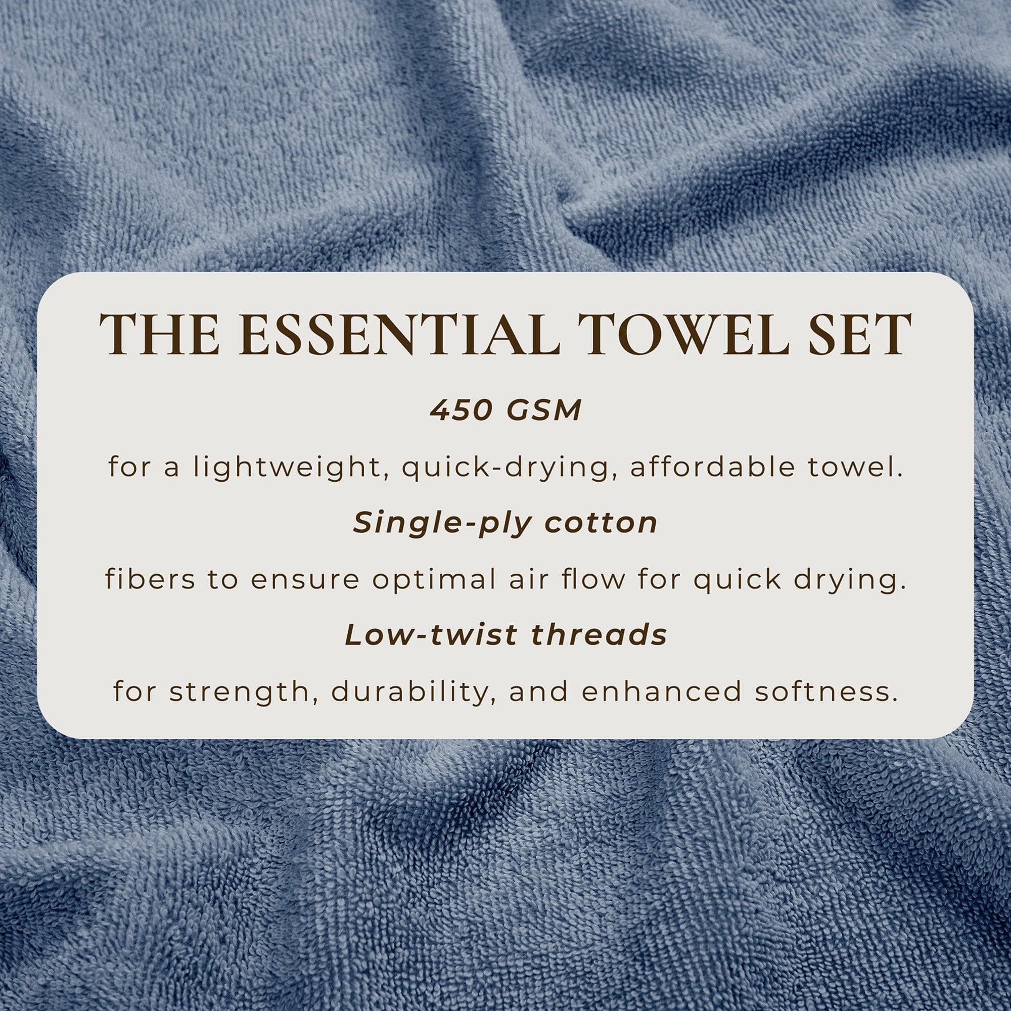 Cotton Terry Bath Towel Set - Cooper Collection - Image 100