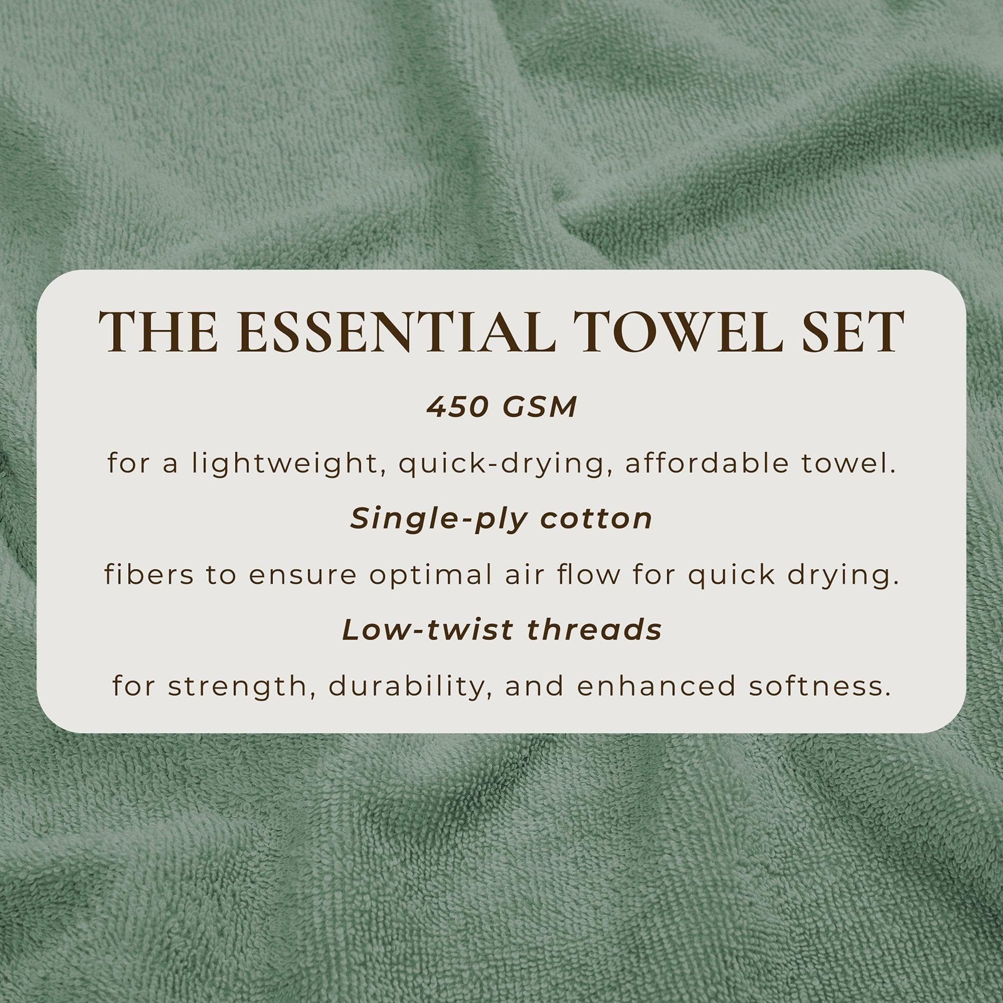 Cotton Terry Bath Towel Set - Cooper Collection - Image 82