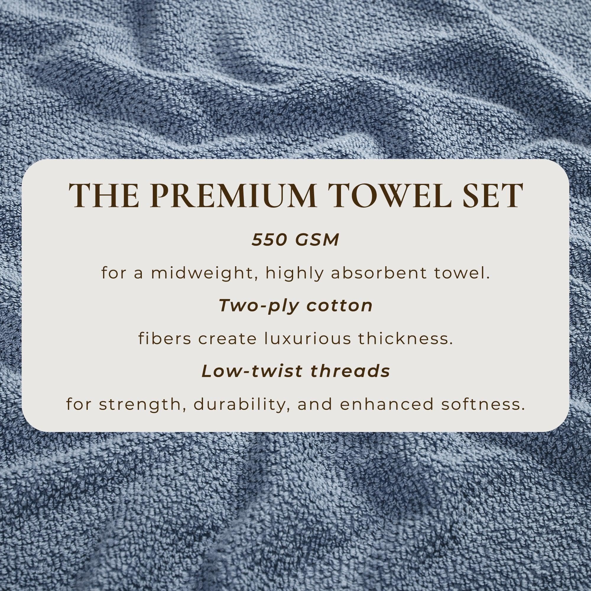 Cotton Textured Bath Towel Set - Acacia Collection - Image 120