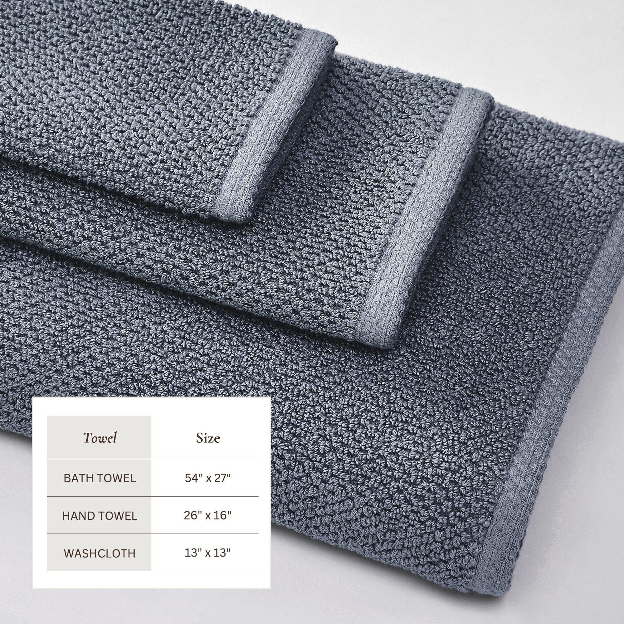 Cotton Textured Bath Towel Set - Acacia Collection - Image 121