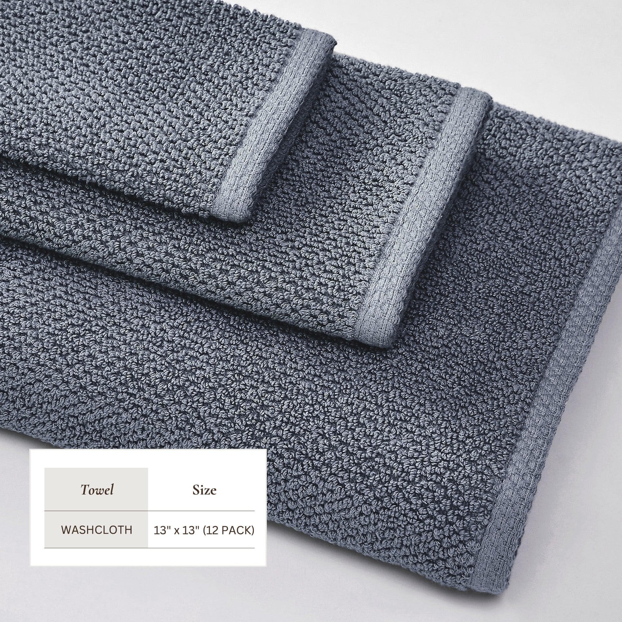 Cotton Textured Bath Towel Set - Acacia Collection - Image 124