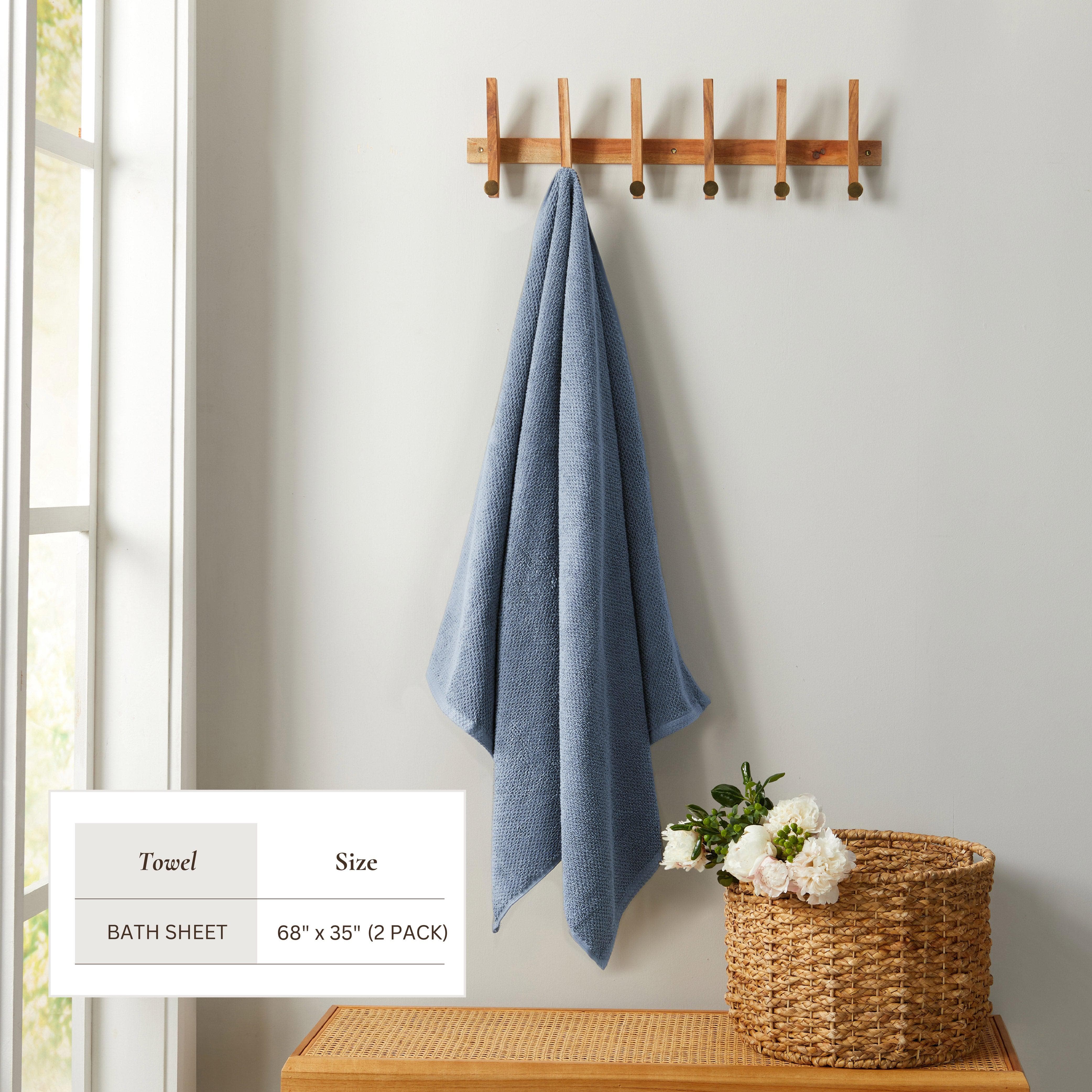 Cotton Textured Bath Towel Set - Acacia Collection - Image 125