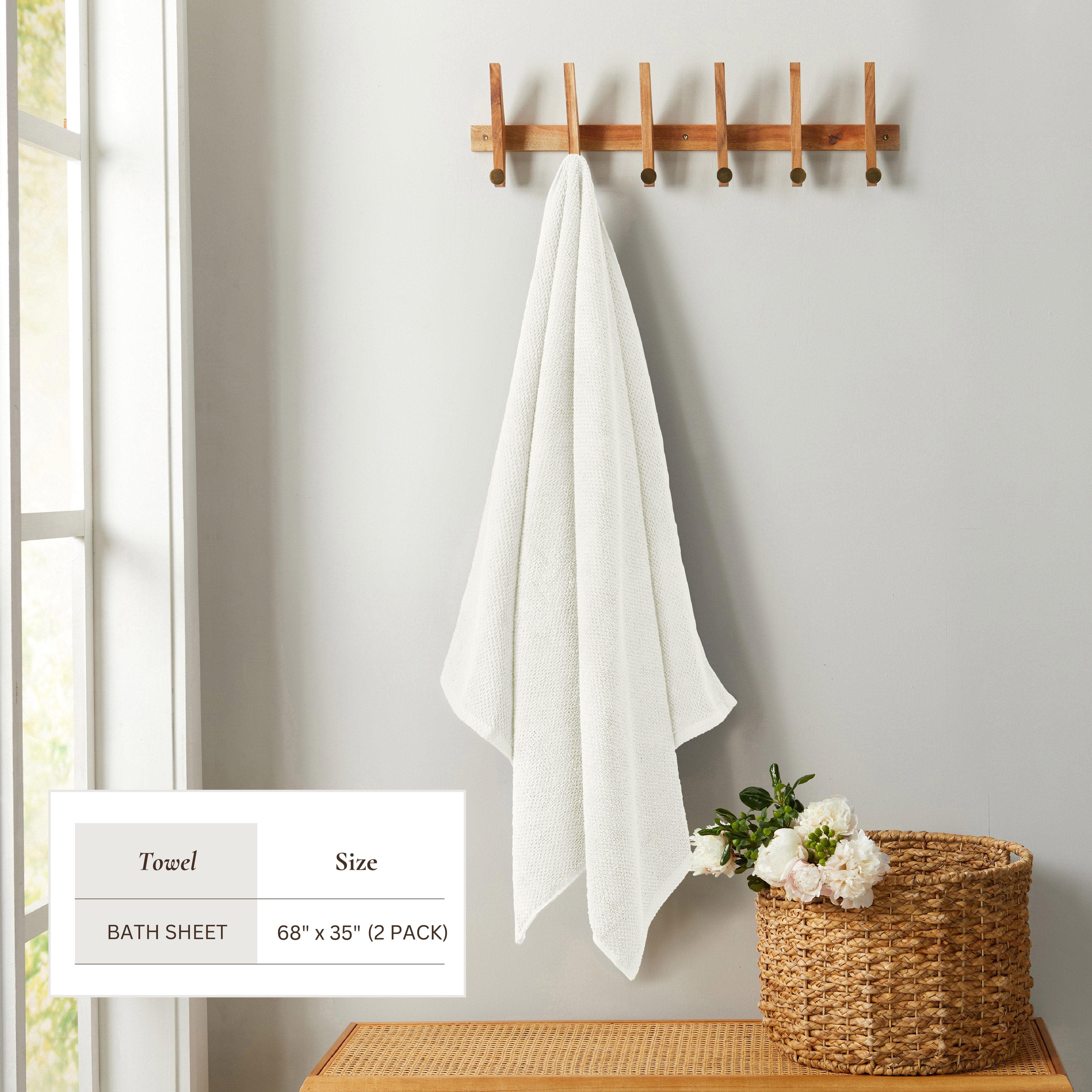 Cotton Textured Bath Towel Set - Acacia Collection - Image 13