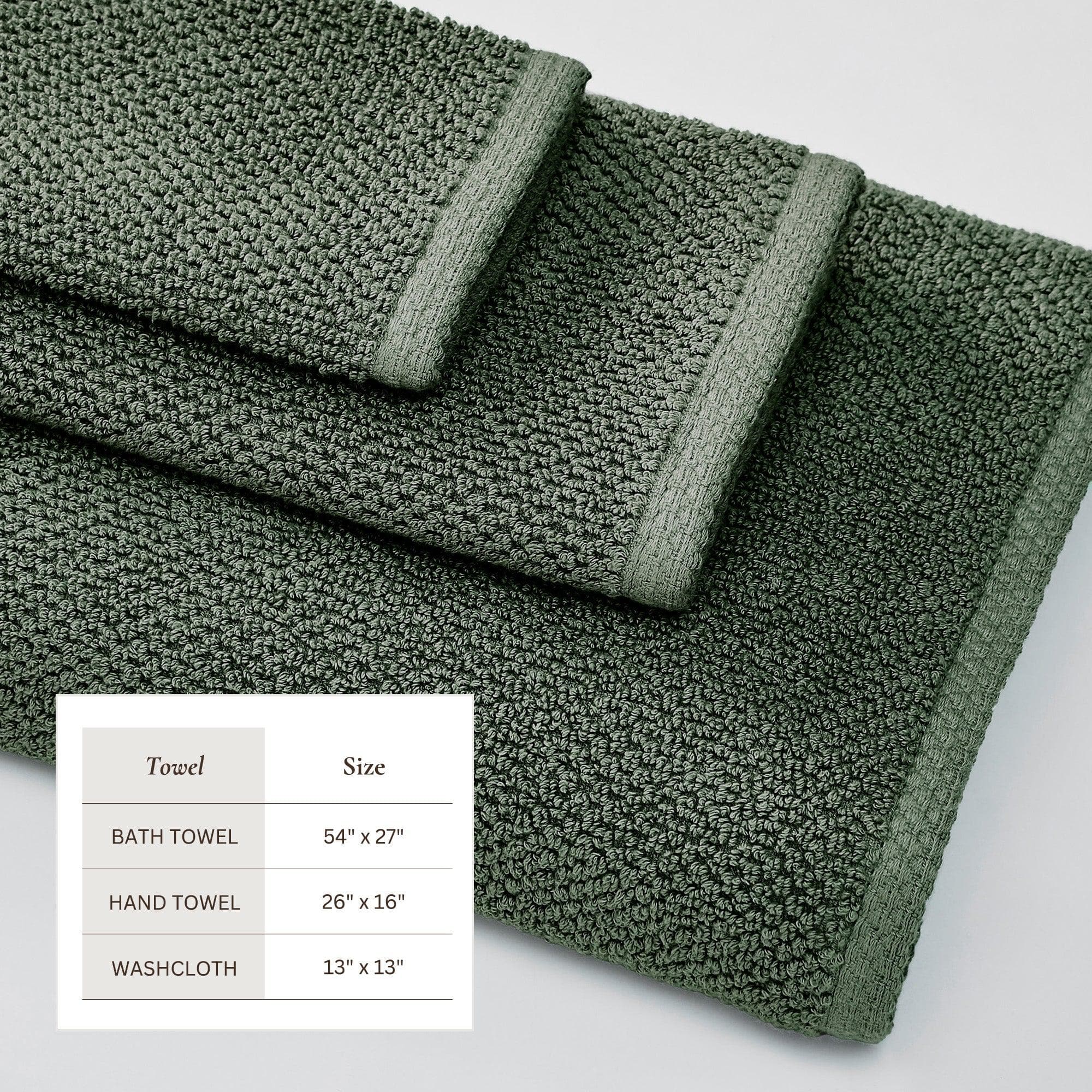 Cotton Textured Bath Towel Set - Acacia Collection - Image 162