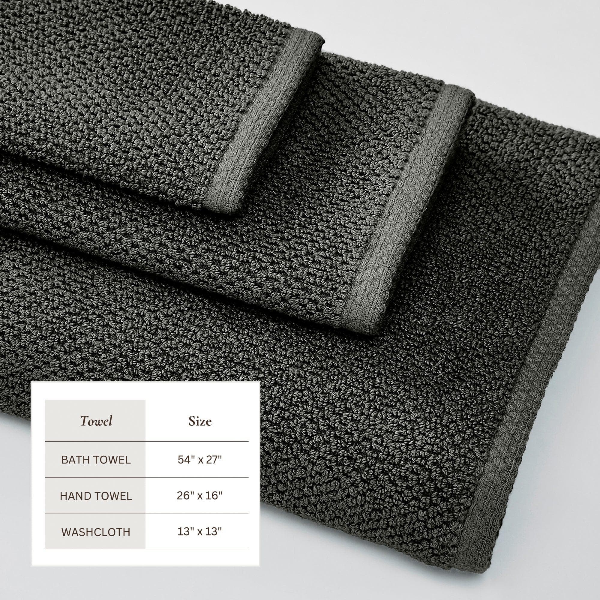 Cotton Textured Bath Towel Set - Acacia Collection - Image 176