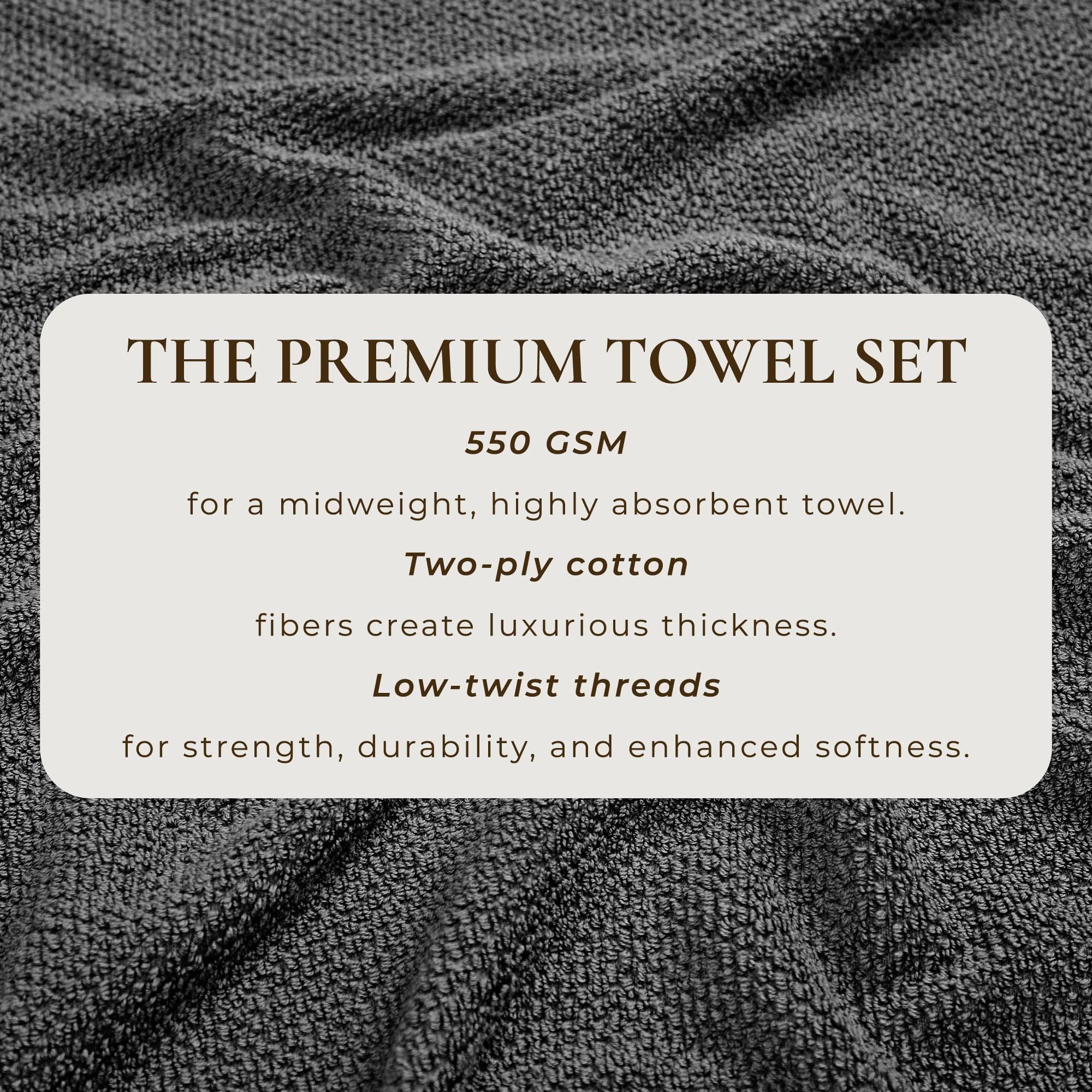 Cotton Textured Bath Towel Set - Acacia Collection - Image 190