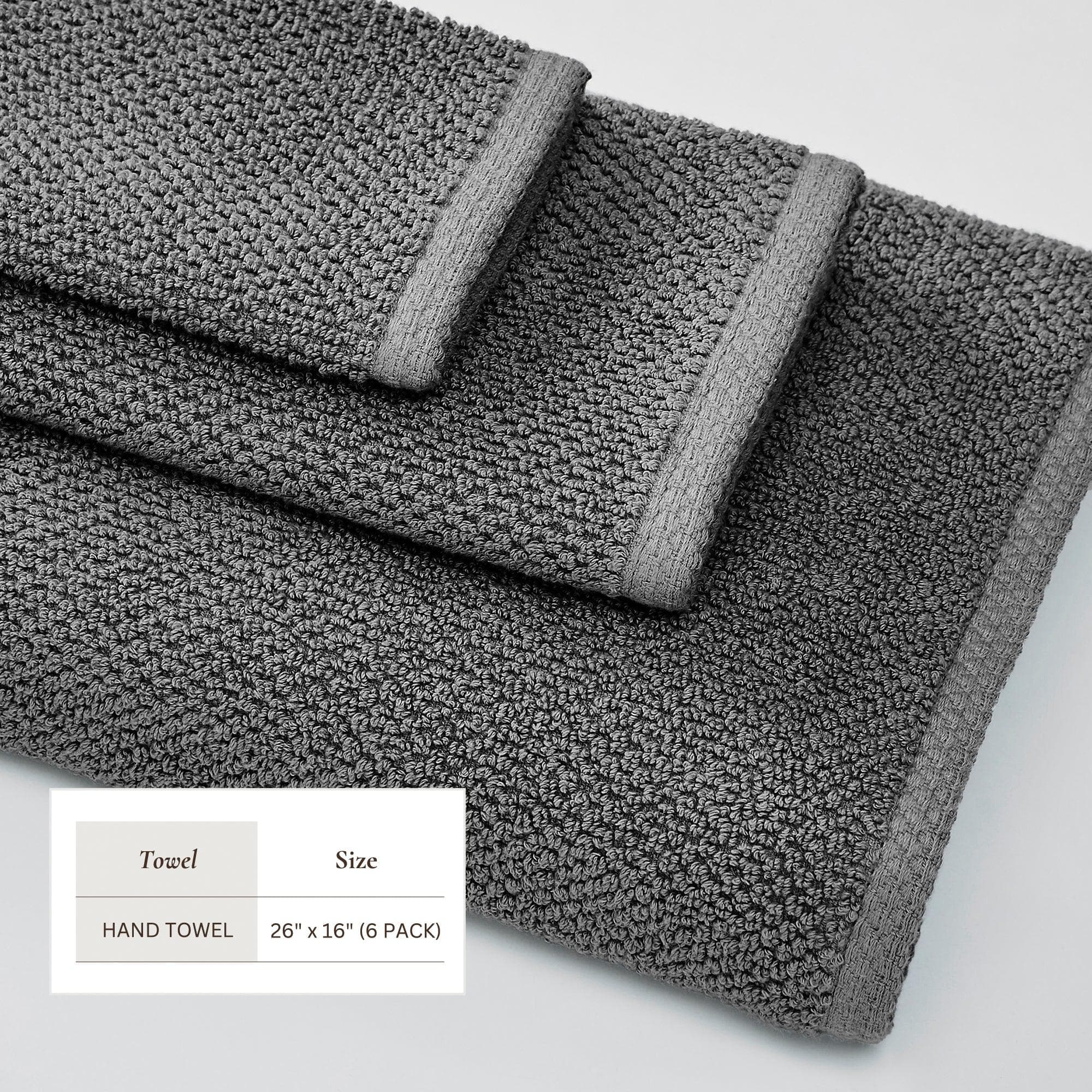 Cotton Textured Bath Towel Set - Acacia Collection - Image 194