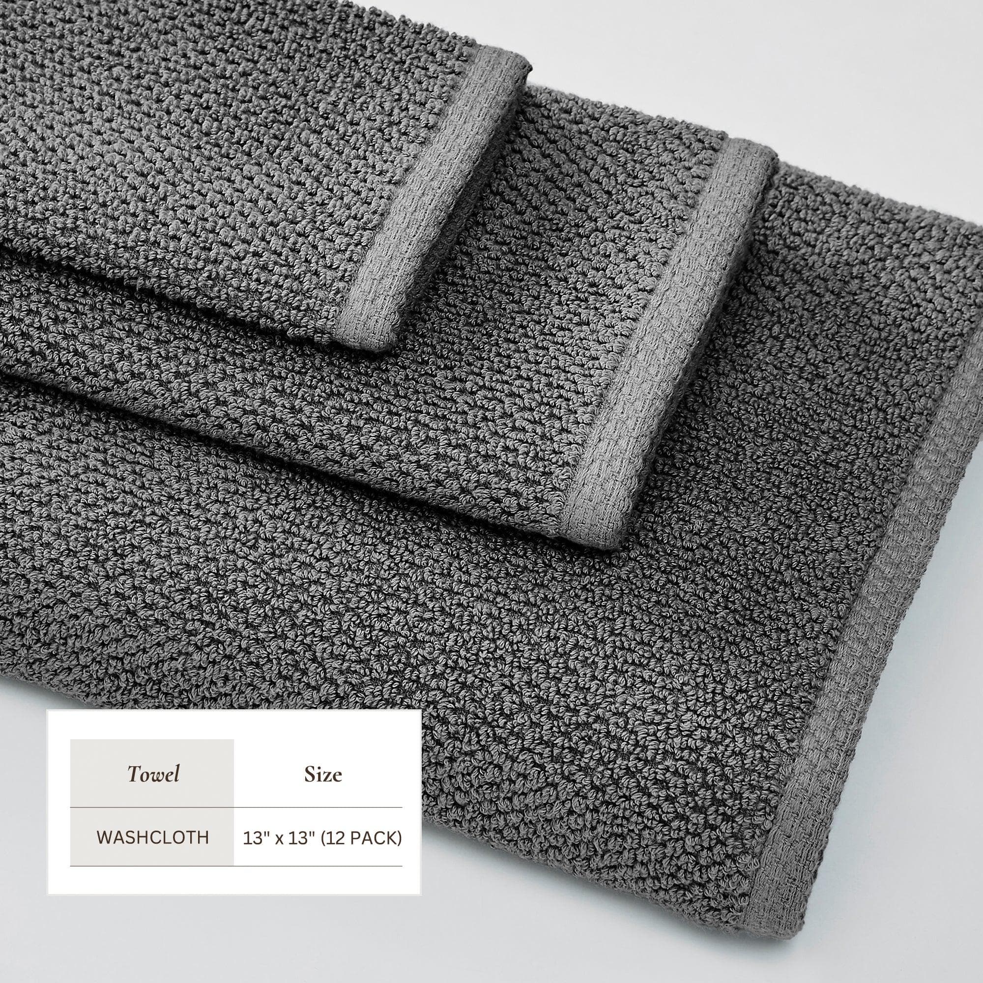 Cotton Textured Bath Towel Set - Acacia Collection - Image 195