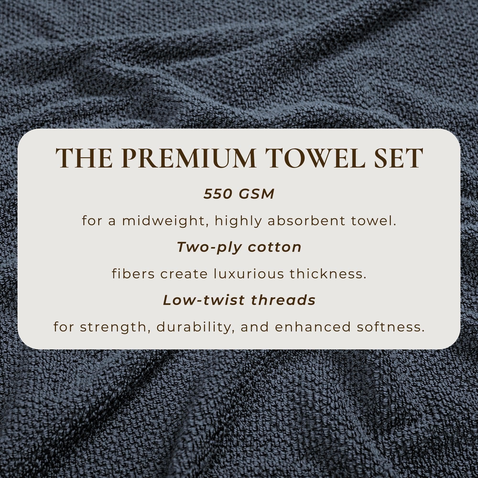 Cotton Textured Bath Towel Set - Acacia Collection - Image 204