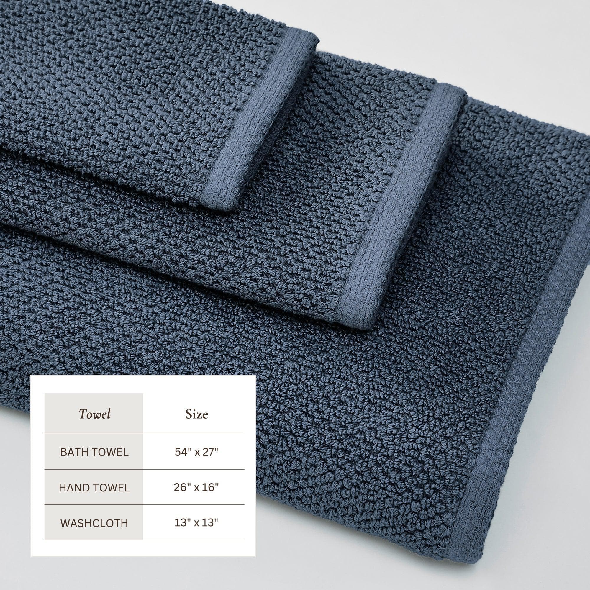 Cotton Textured Bath Towel Set - Acacia Collection - Image 205