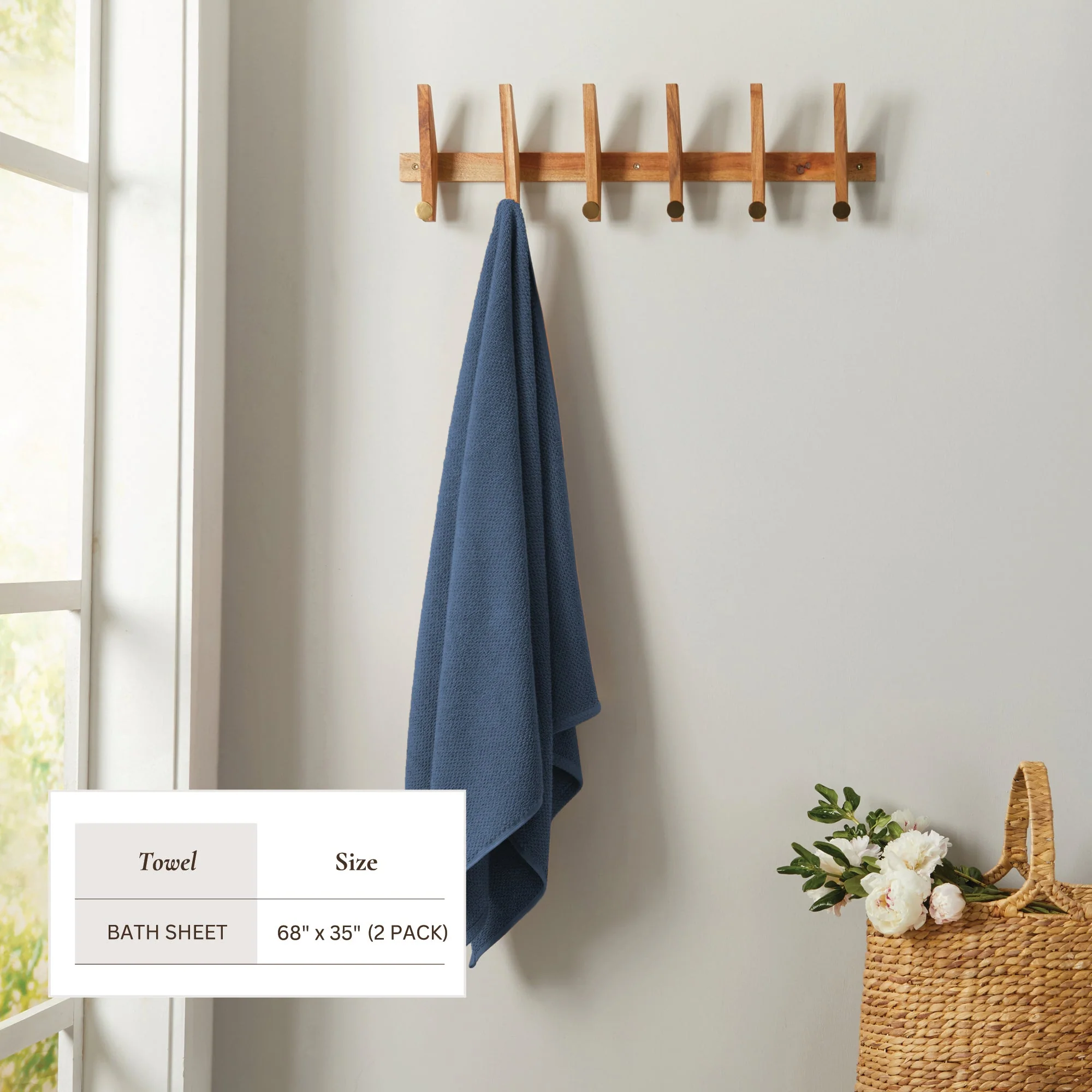 Cotton Textured Bath Towel Set - Acacia Collection - Image 207