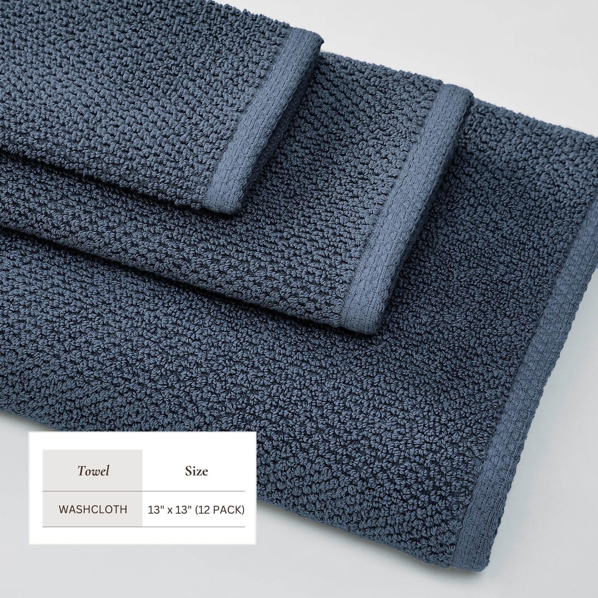 Cotton Textured Bath Towel Set - Acacia Collection - Image 209