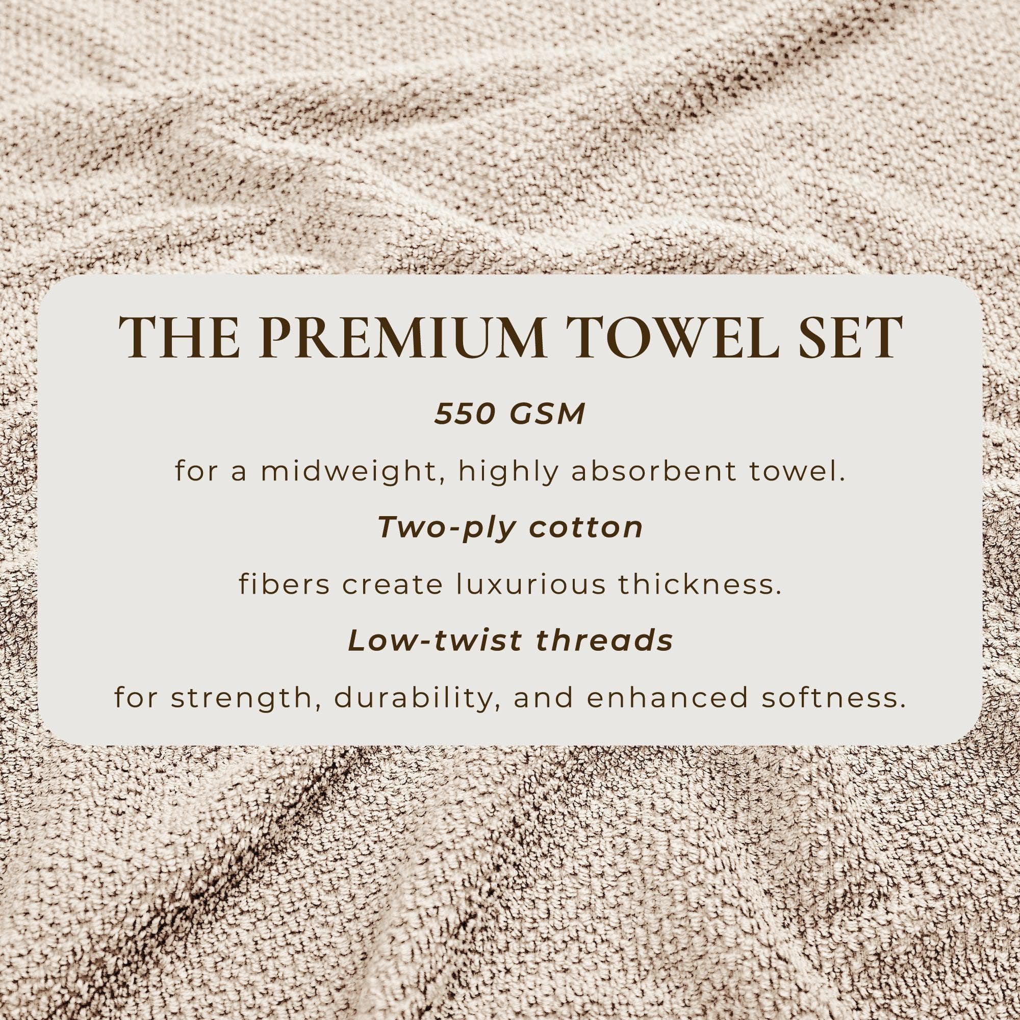 Cotton Textured Bath Towel Set - Acacia Collection - Image 37