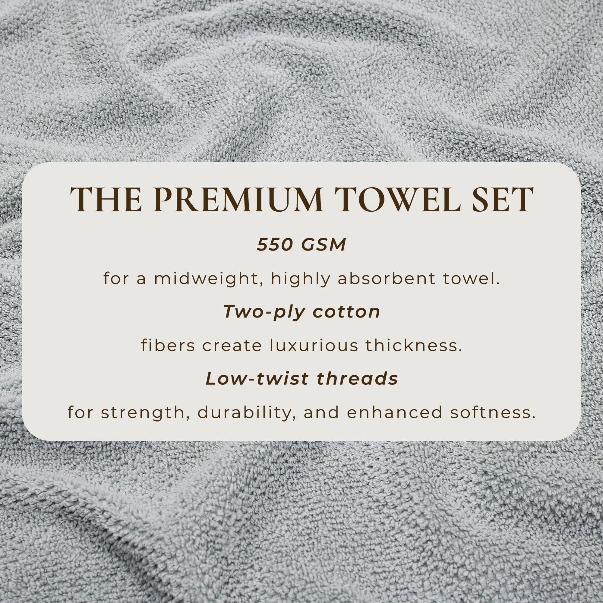 Cotton Textured Bath Towel Set - Acacia Collection - Image 52