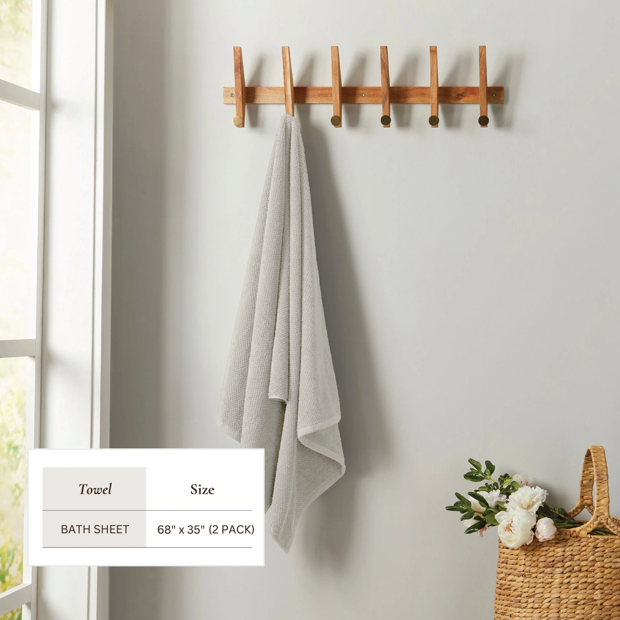 Cotton Textured Bath Towel Set - Acacia Collection - Image 55