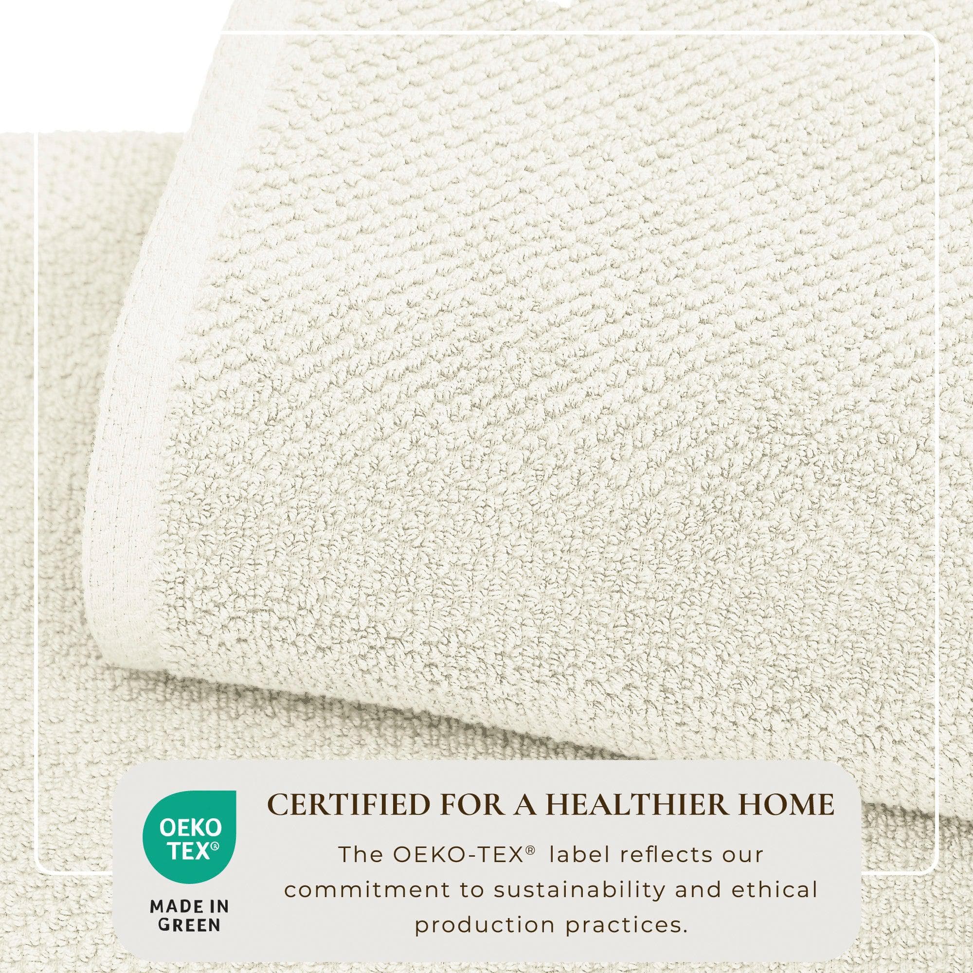 Cotton Textured Bath Towel Set - Acacia Collection - Image 6