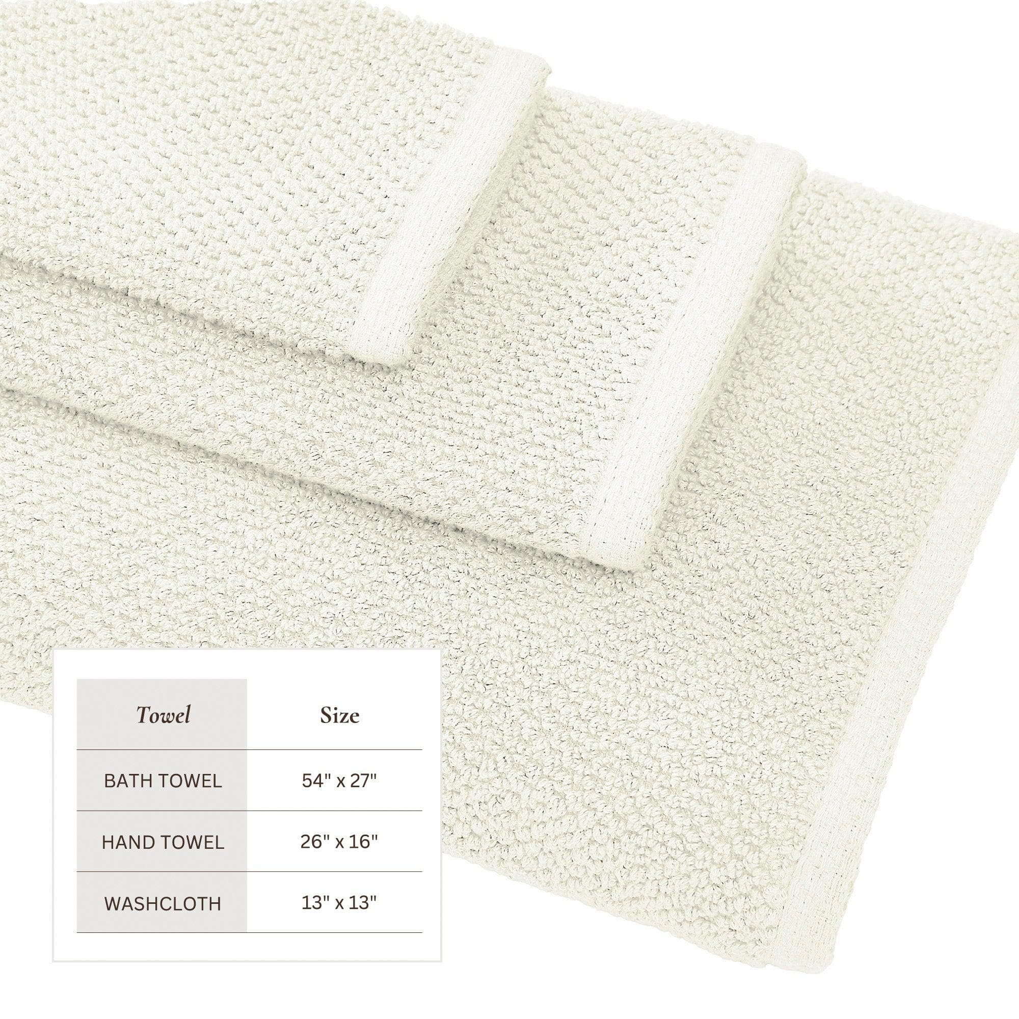 Cotton Textured Bath Towel Set - Acacia Collection - Image 9