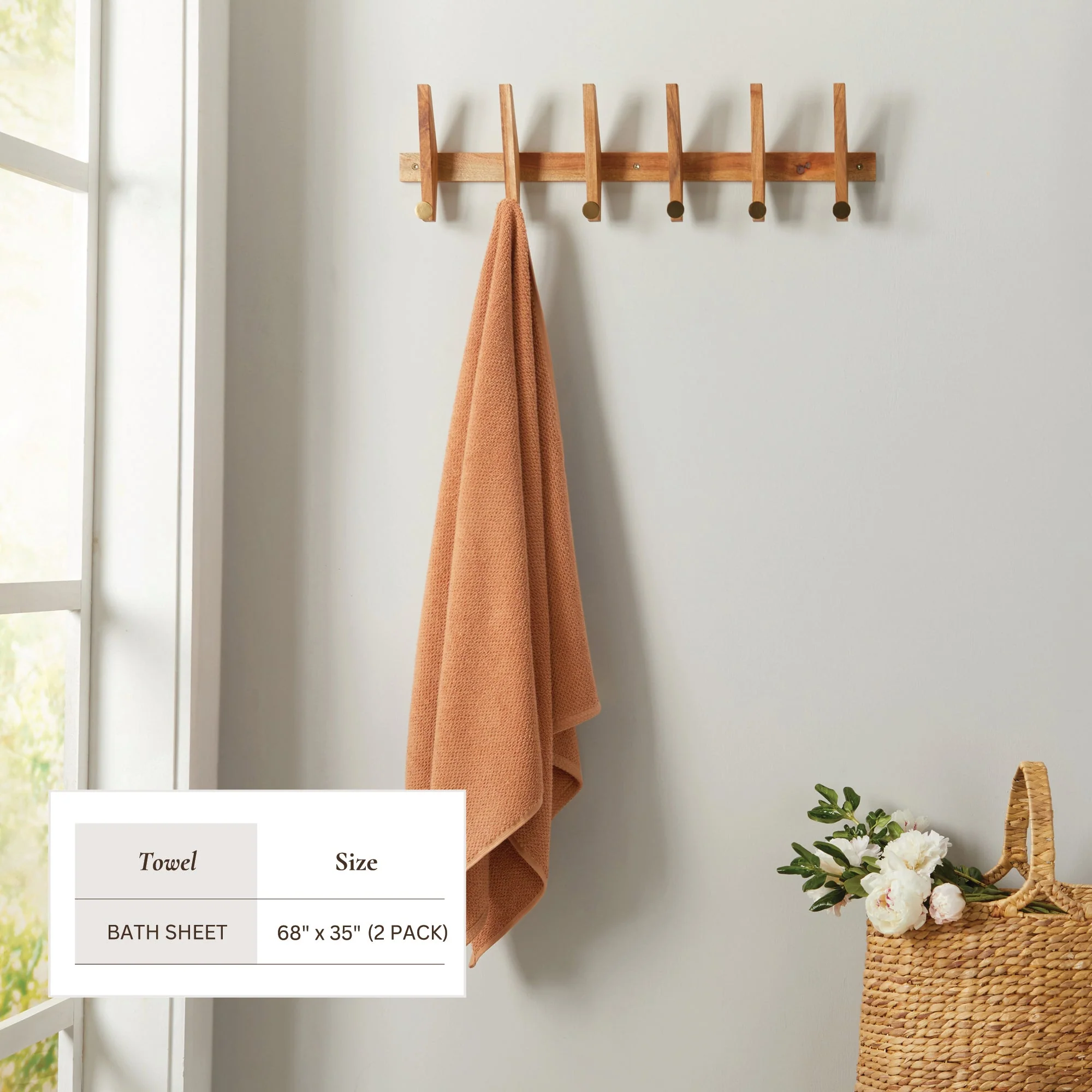 Cotton Textured Bath Towel Set - Acacia Collection - Image 95