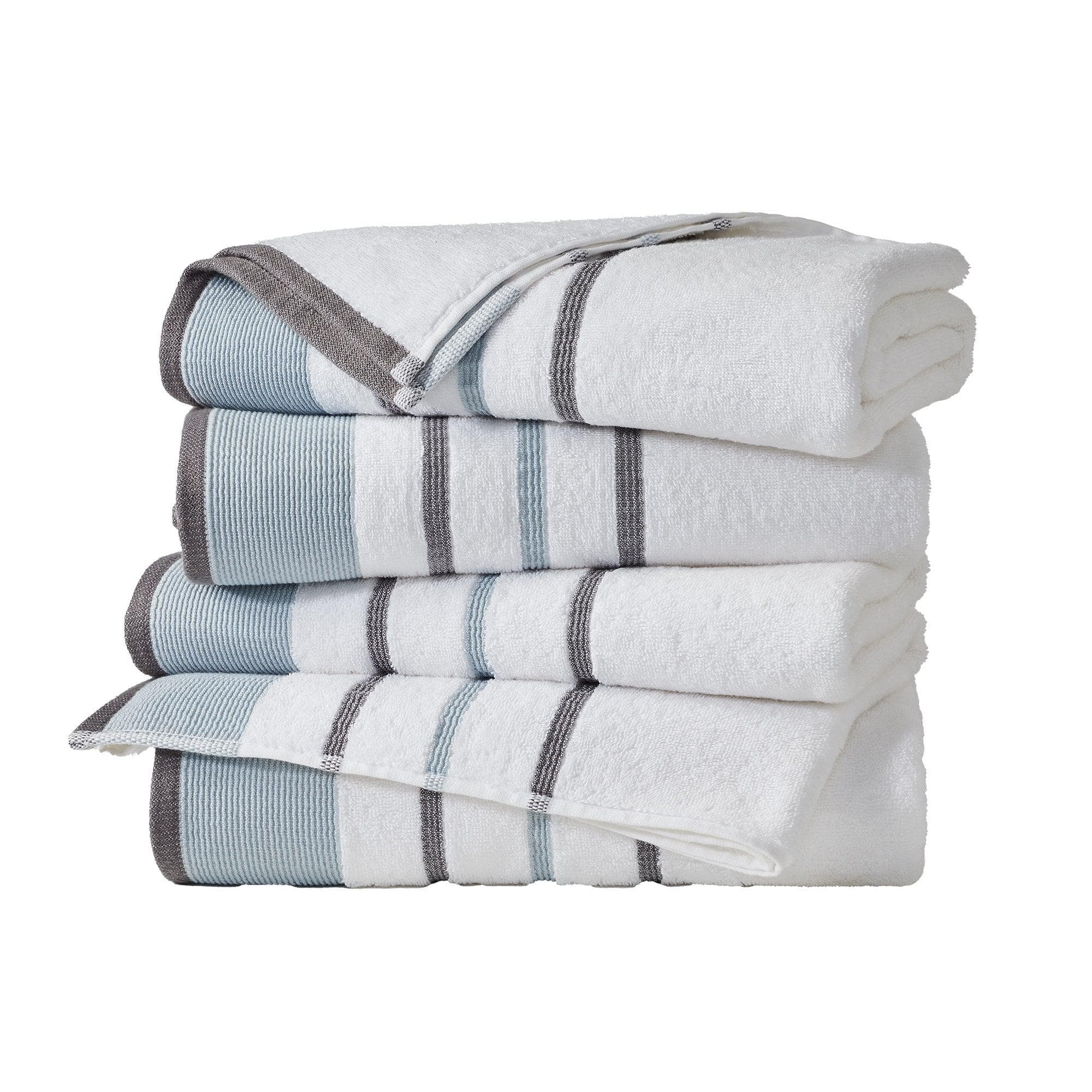 Decorative Cotton Stripe Bath Towel Set - Noelle Collection - Image 105