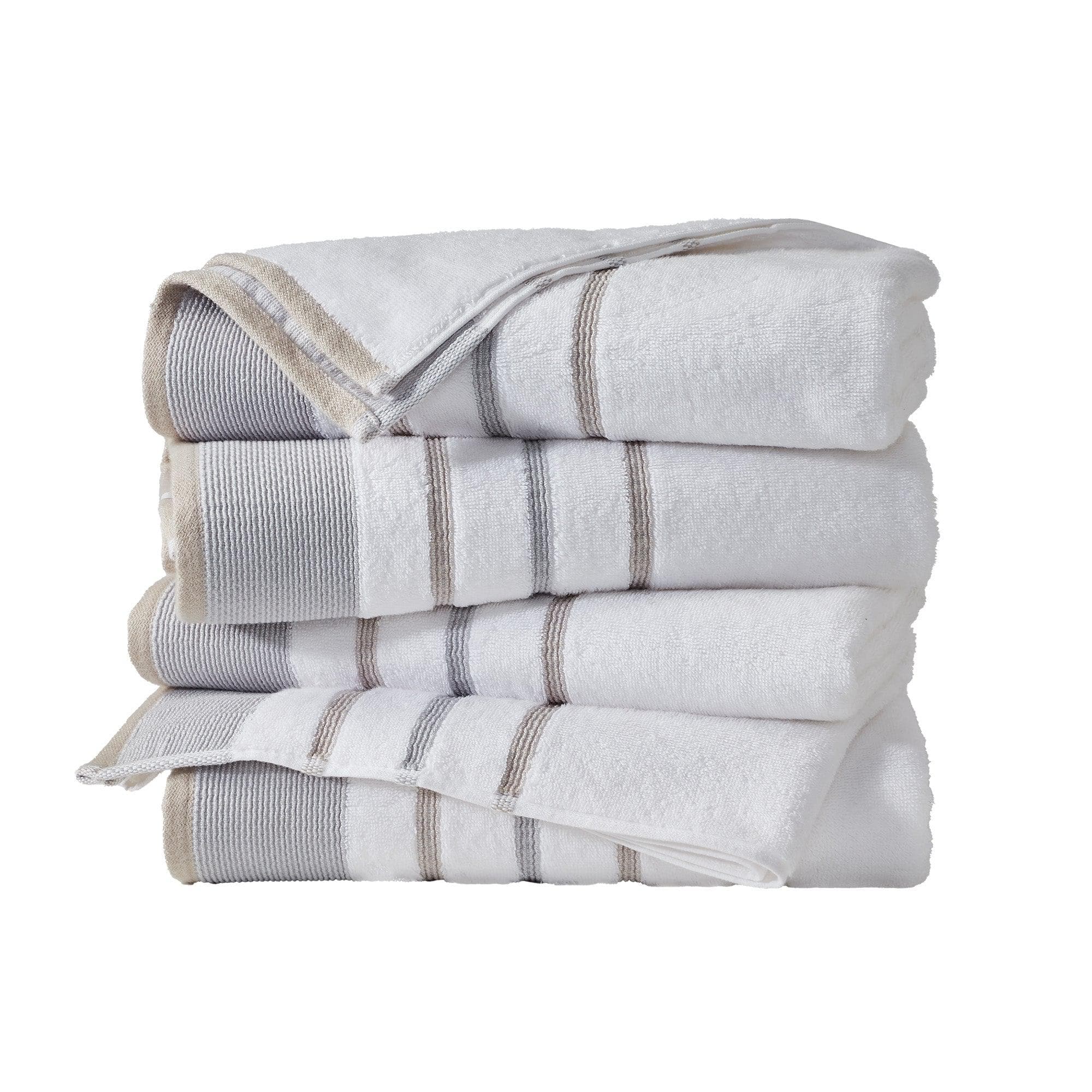 Decorative Cotton Stripe Bath Towel Set - Noelle Collection - Image 129