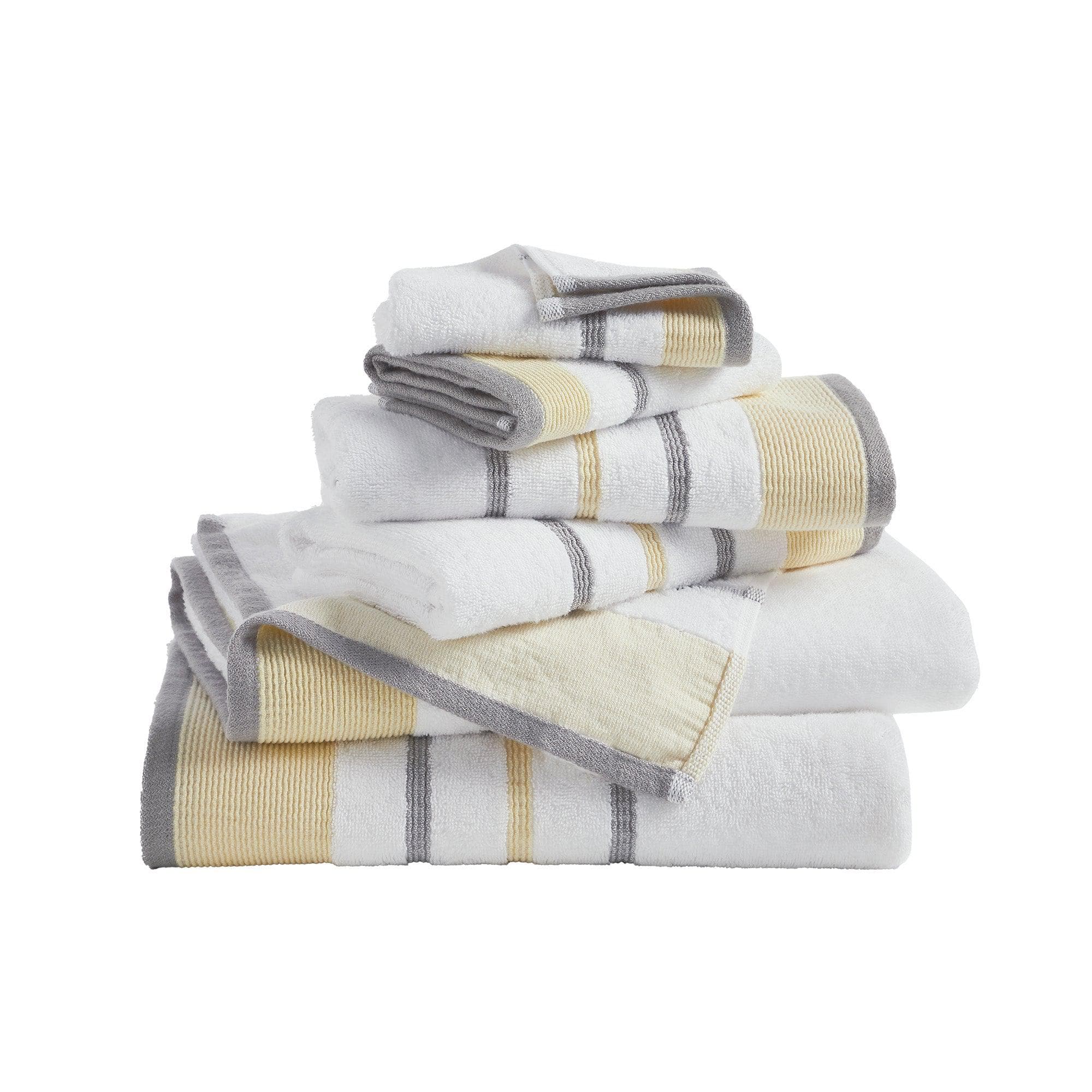 Decorative Cotton Stripe Bath Towel Set - Noelle Collection - Image 165