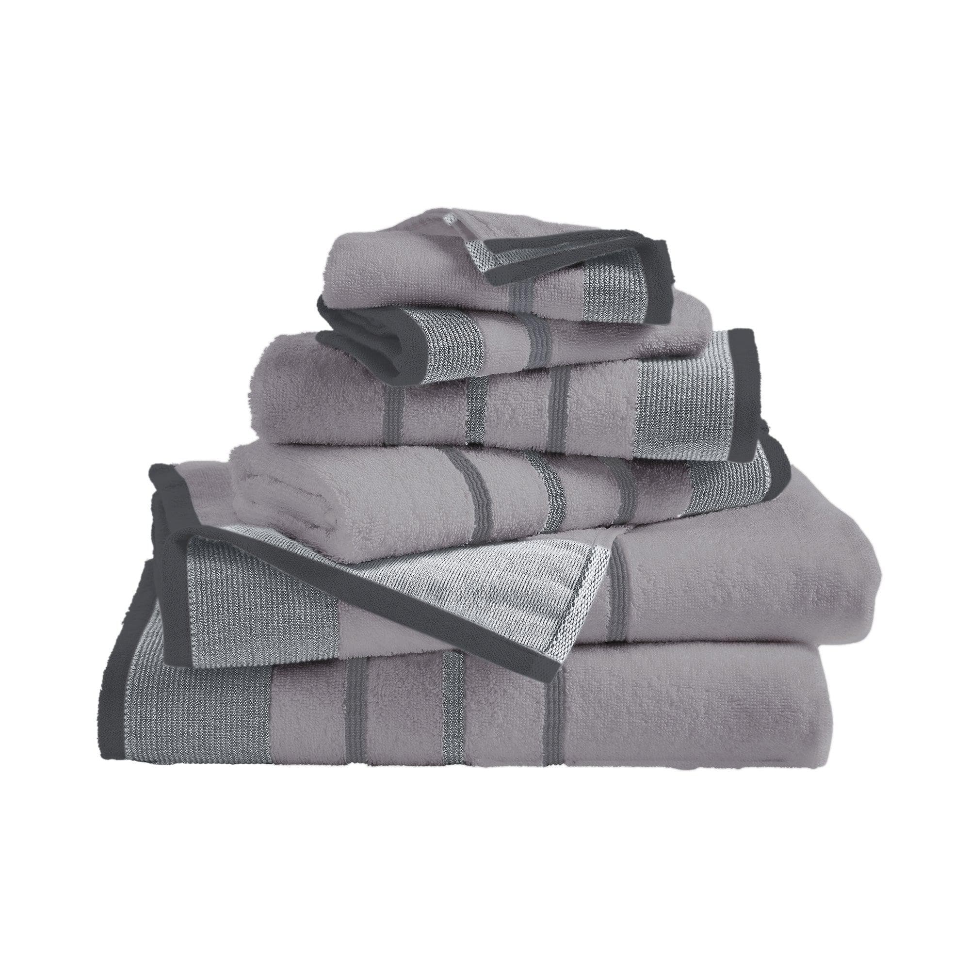Decorative Cotton Stripe Bath Towel Set - Noelle Collection - Image 177