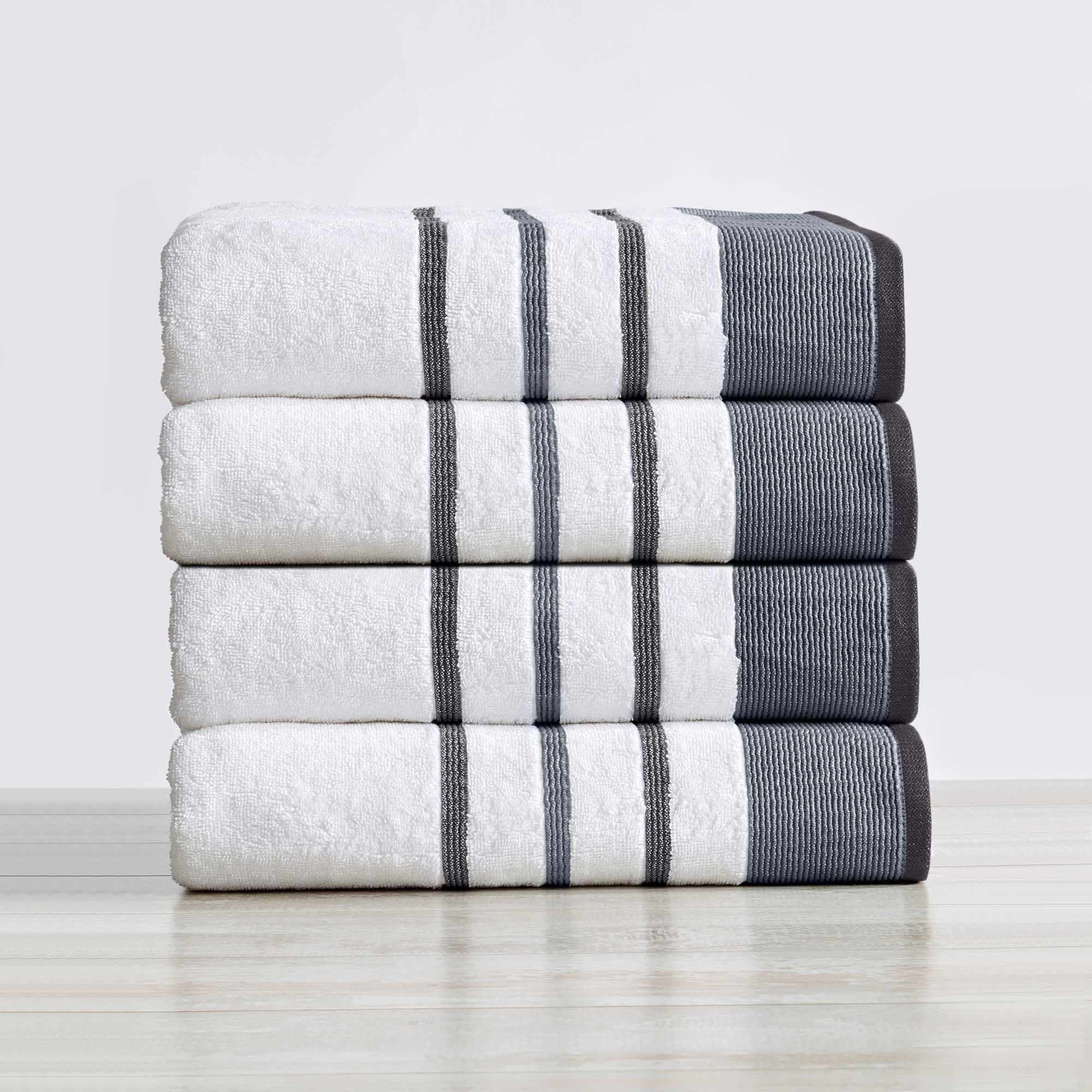 Decorative Cotton Stripe Bath Towel Set - Noelle Collection - Image 201