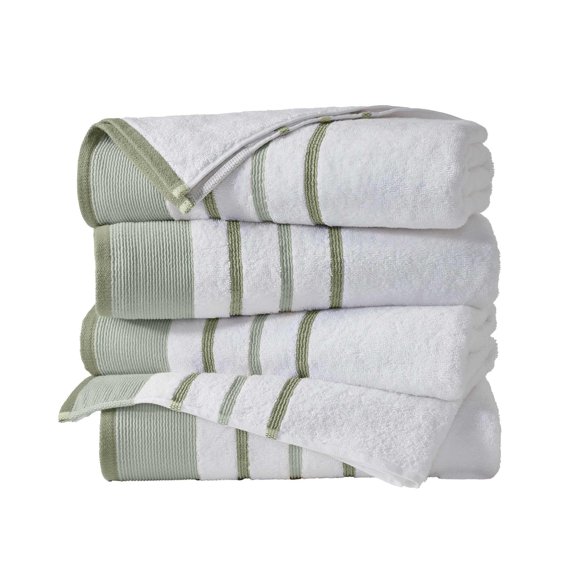 Decorative Cotton Stripe Bath Towel Set - Noelle Collection - Image 49