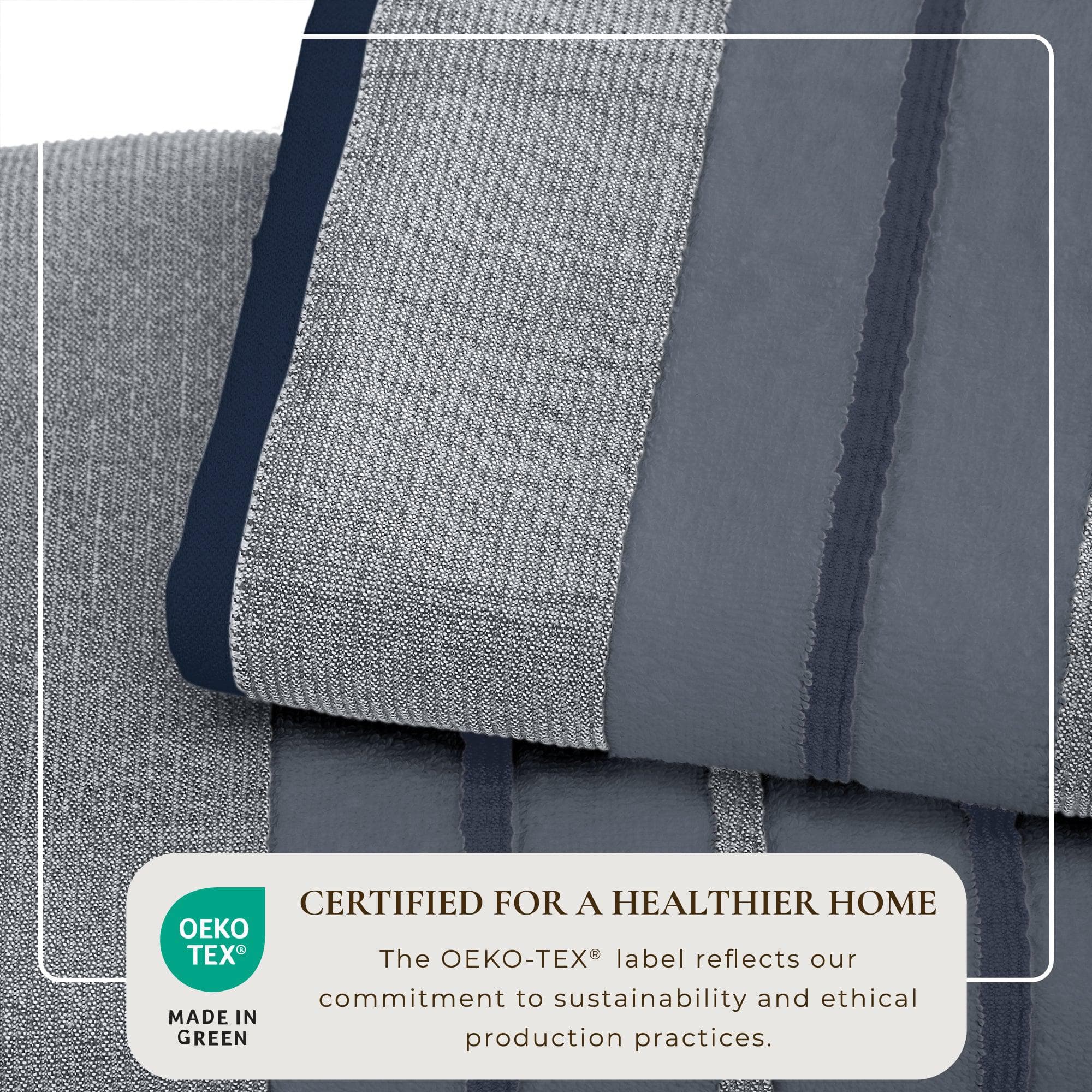 Decorative Cotton Stripe Bath Towel Set - Noelle Collection - Image 72