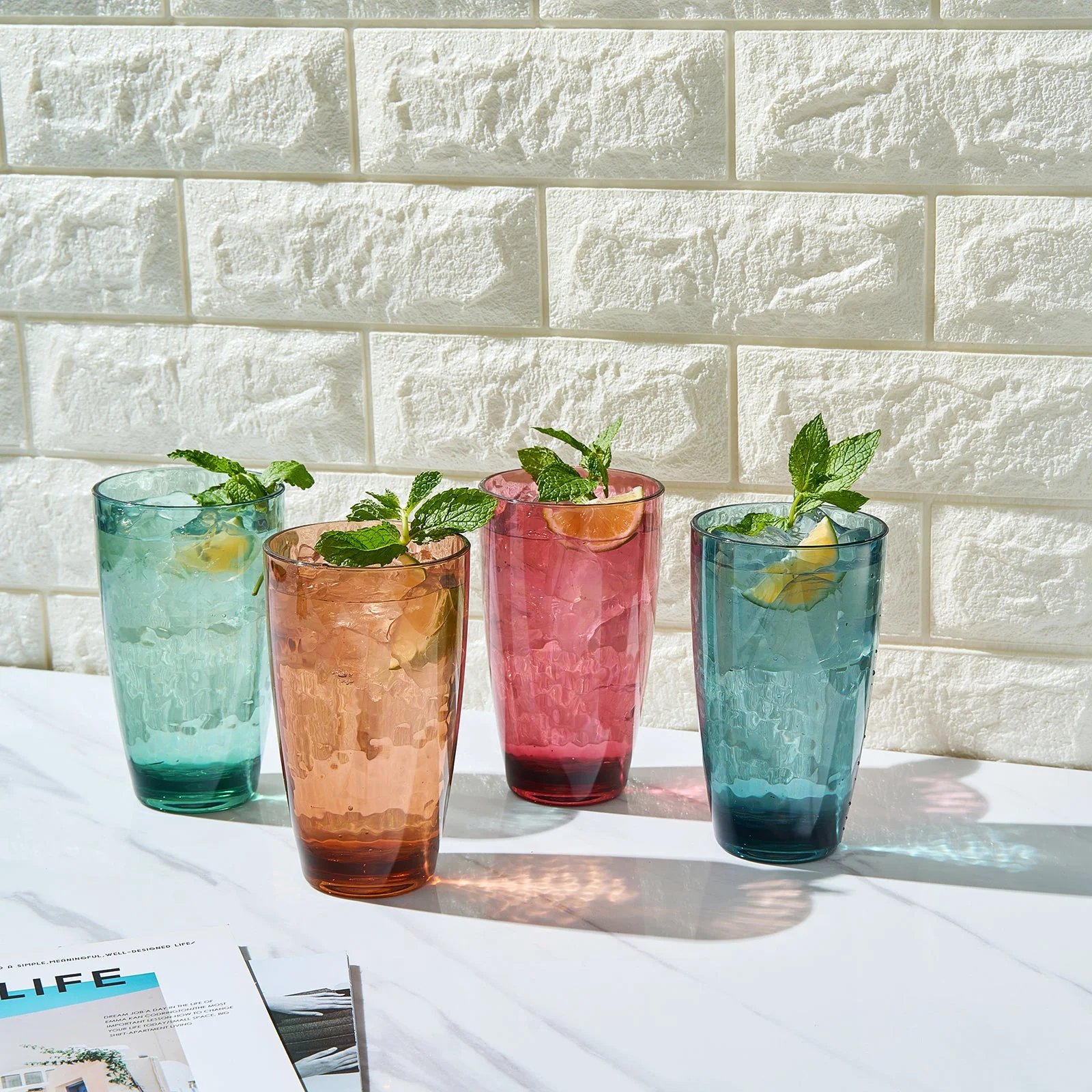 Eze Acrylic Highball Glassware, Set of 4 - Image 5