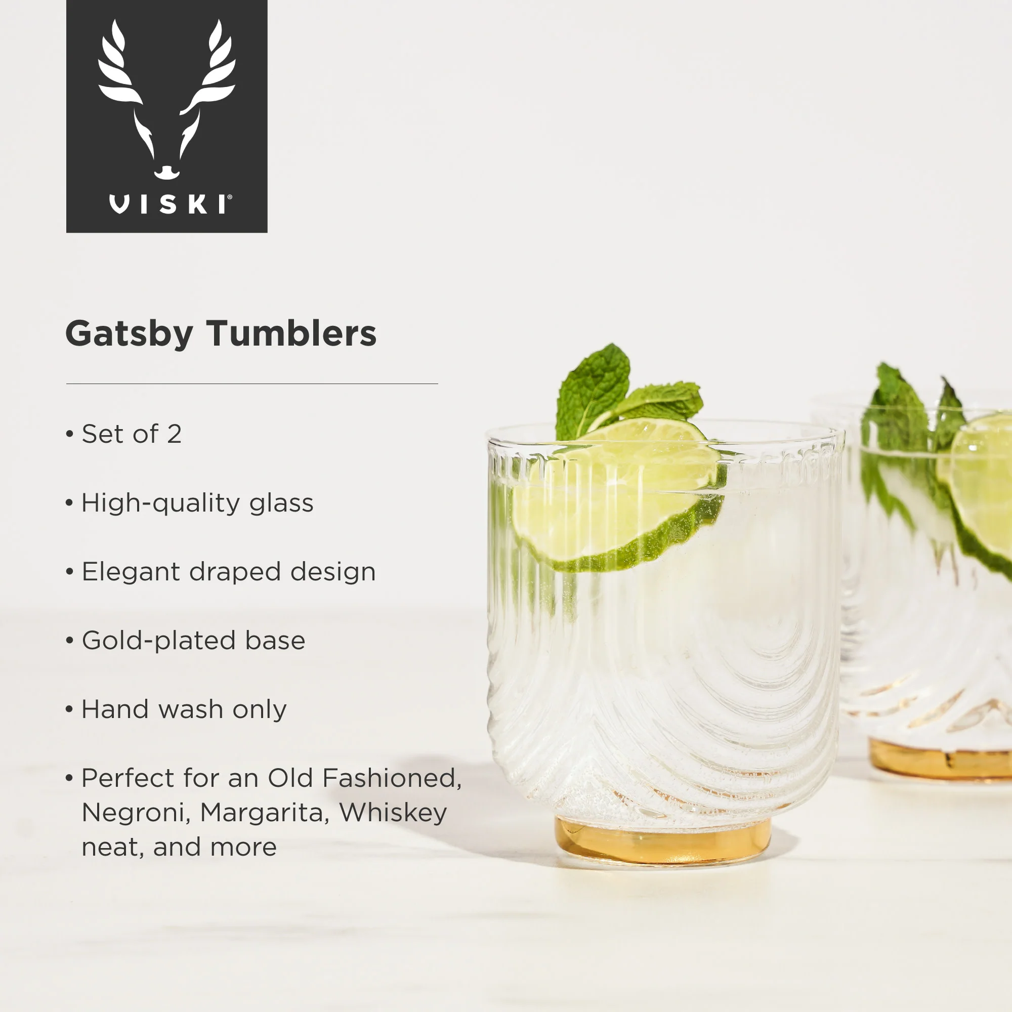 Gatsby tumblers by viski® - Image 4