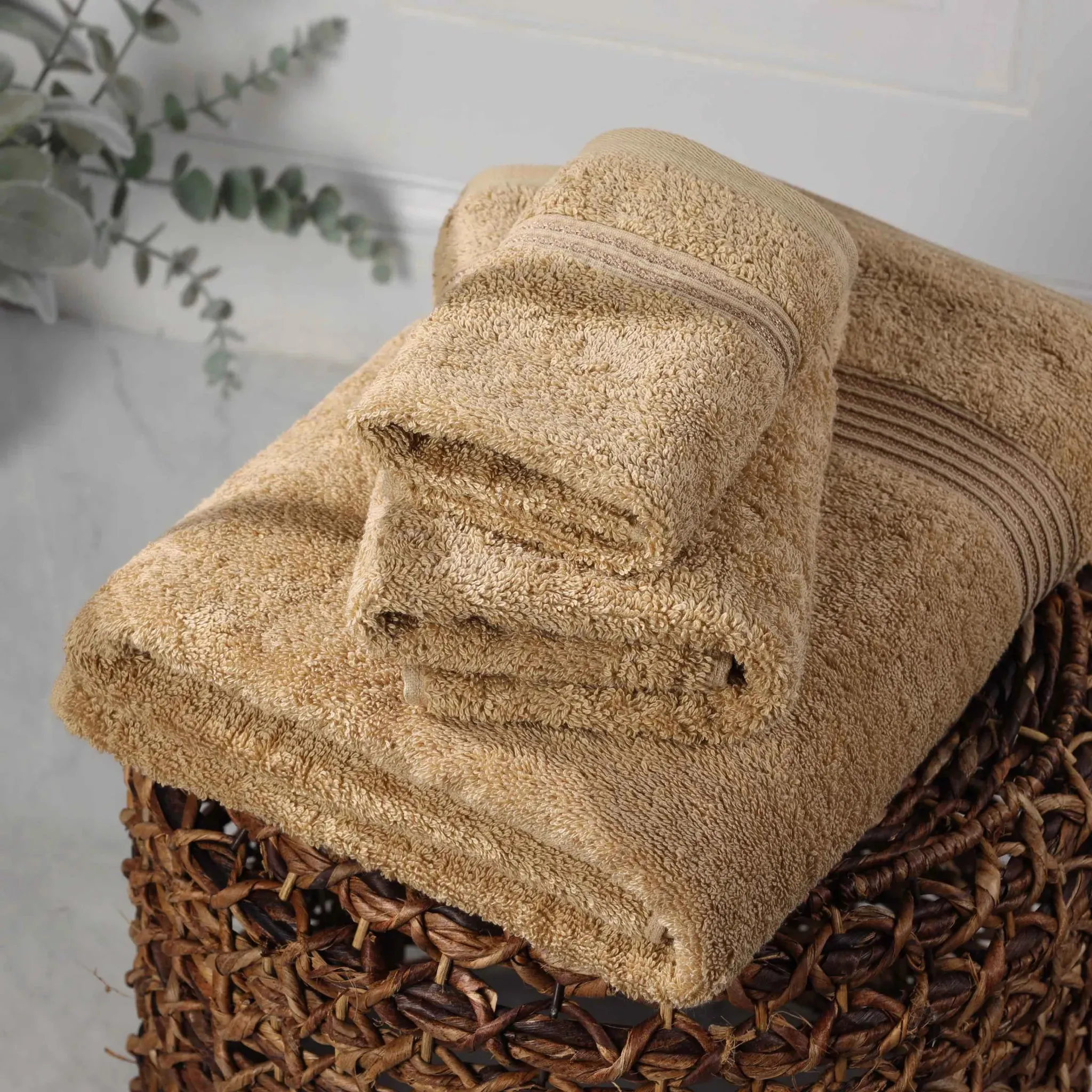 Heritage Egyptian Cotton Plush 3 Piece Absorbent Luxury Towel Set - Image 11