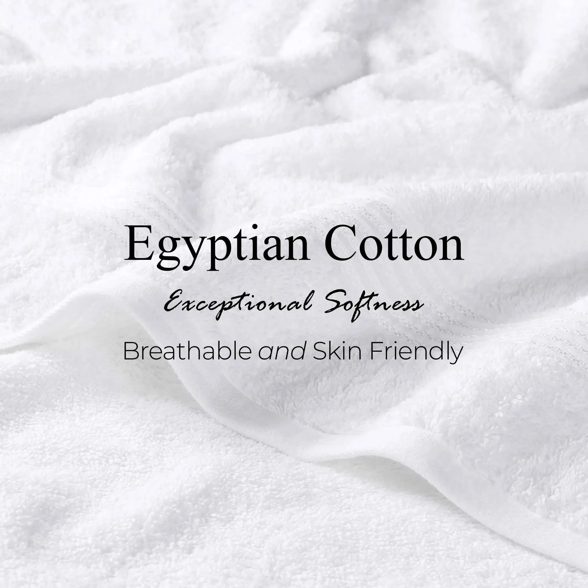 Heritage Egyptian Cotton Plush 3 Piece Absorbent Luxury Towel Set - Image 13