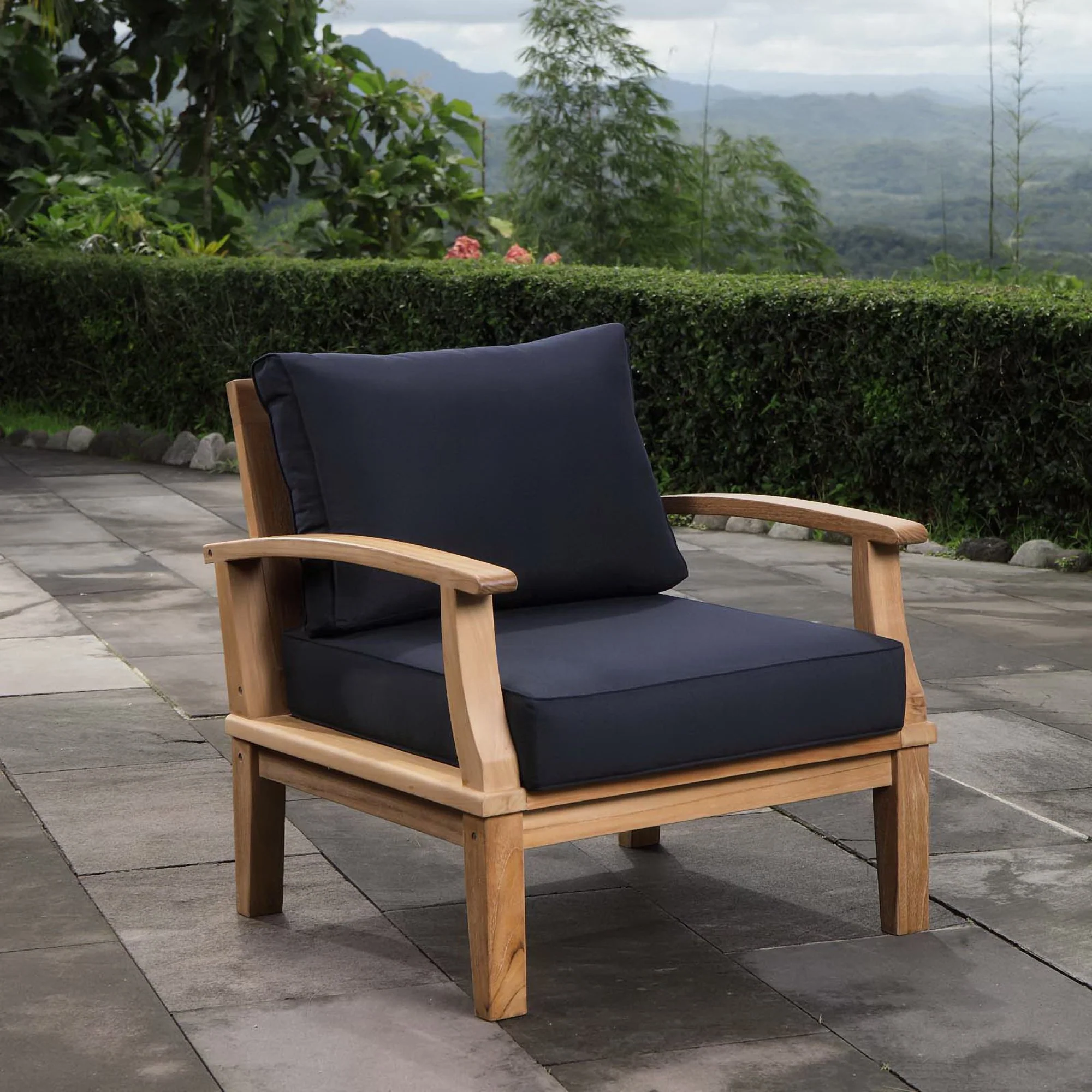 Marina Outdoor Patio Teak Armchair by Modway - Image 11