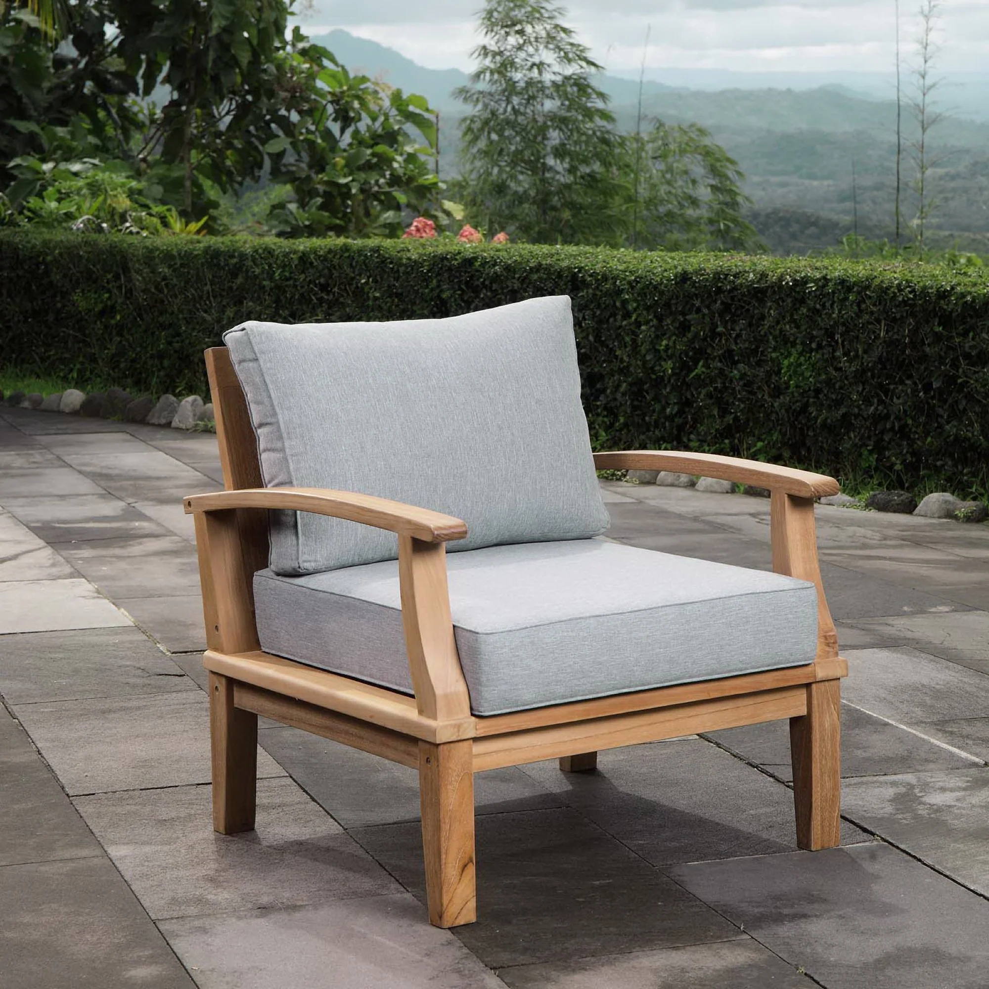 Marina Outdoor Patio Teak Armchair by Modway - Image 5