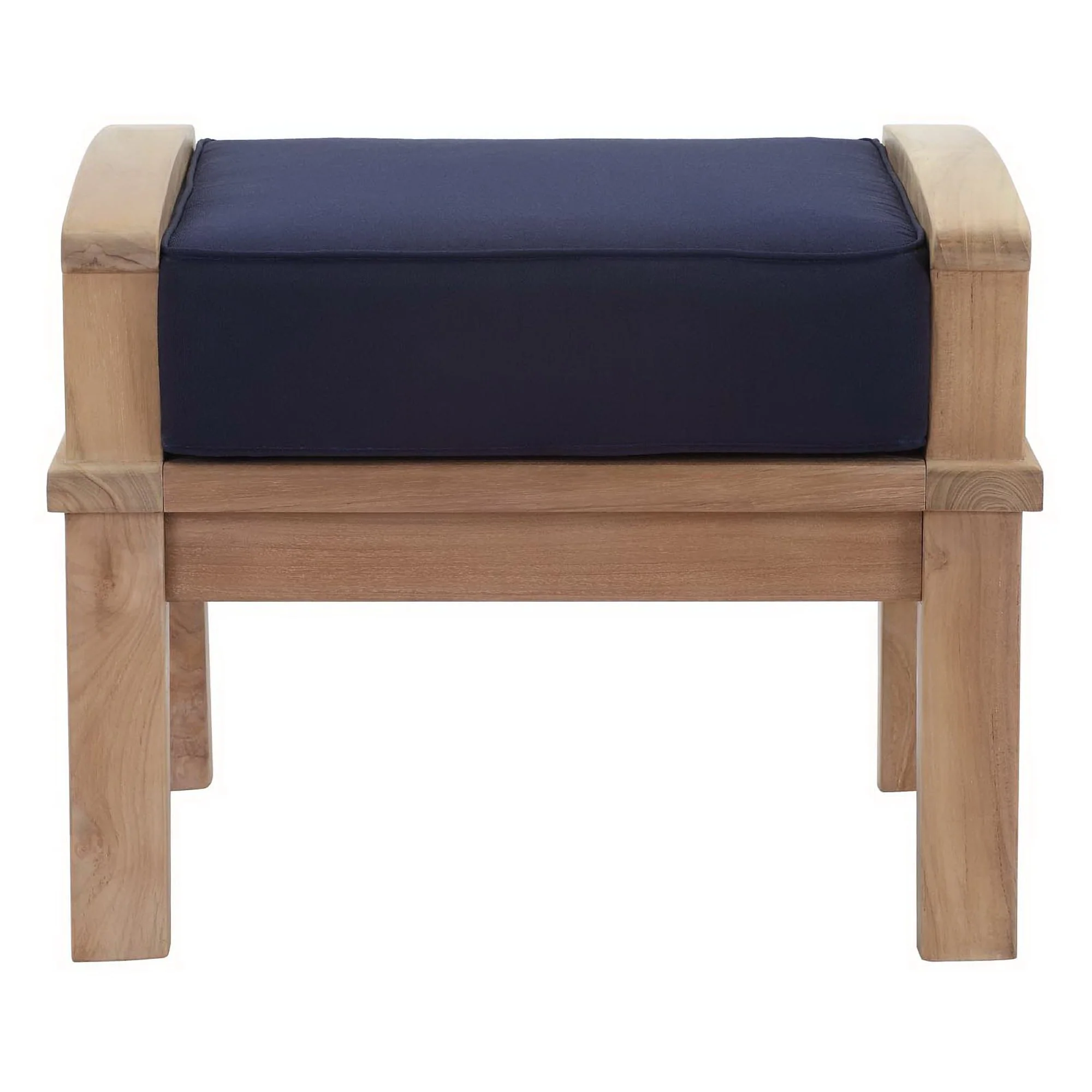 Marina Outdoor Patio Teak Ottoman by Modway - Image 11