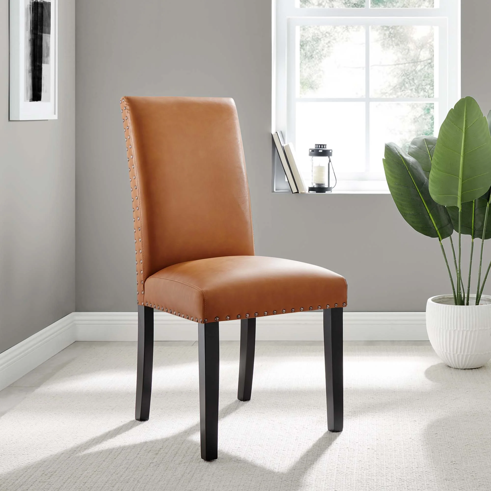 Parcel Dining Faux Leather Side Chair by Modway - Image 7