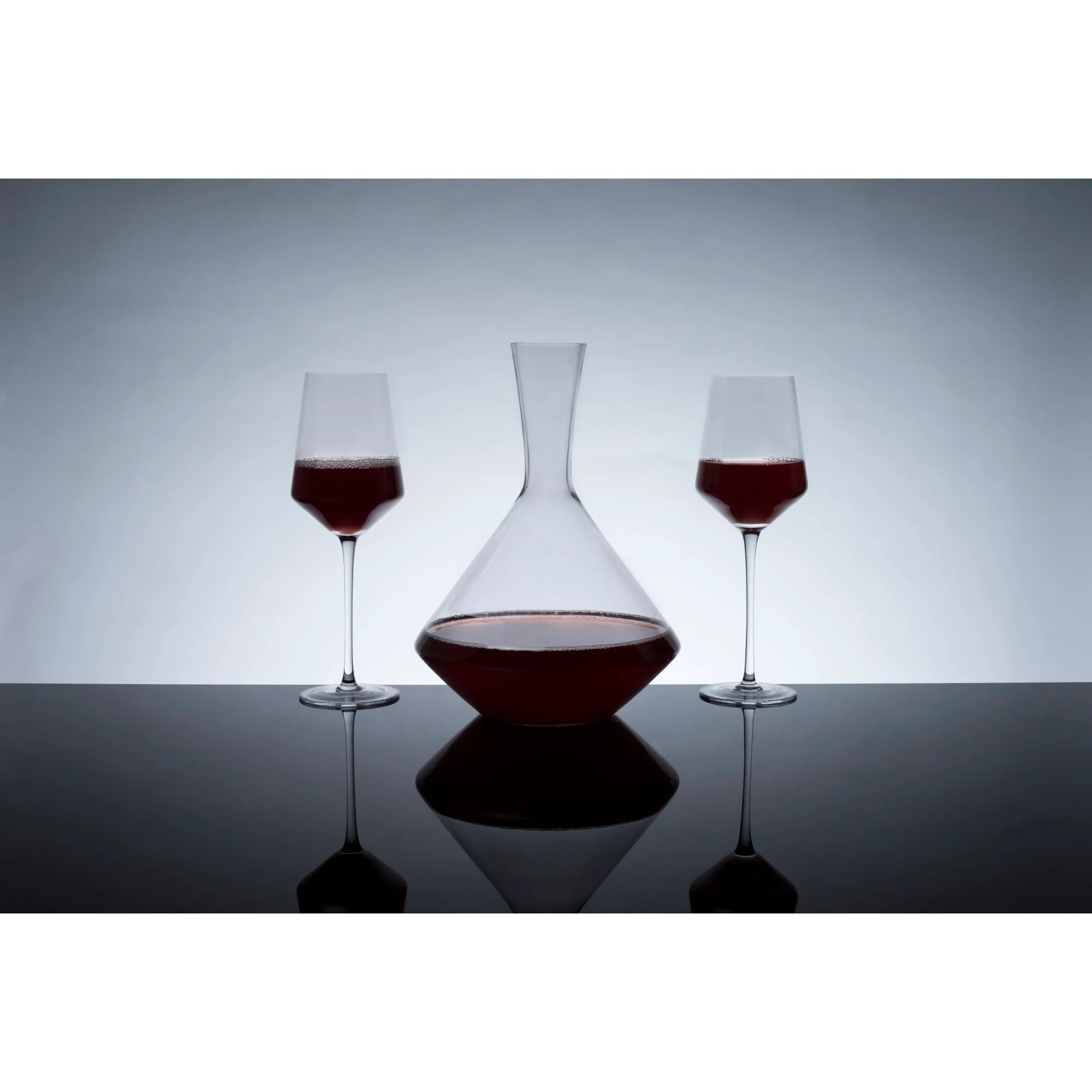 Raye crystal angled bordeaux glasses viski® - Image 3