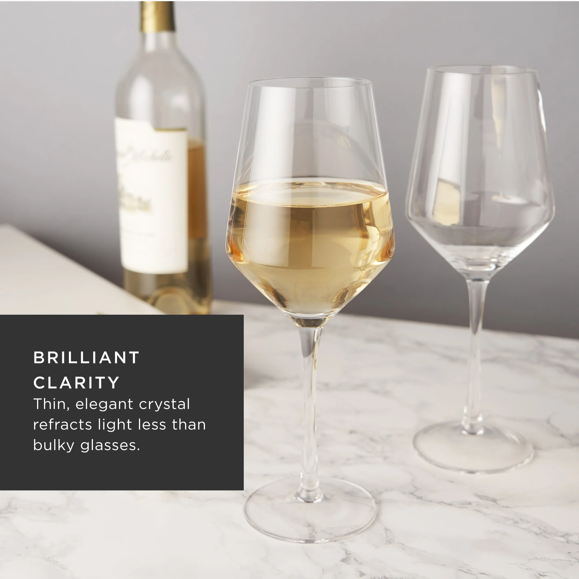 Raye crystal angled chardonnay glasses viski® - Image 5