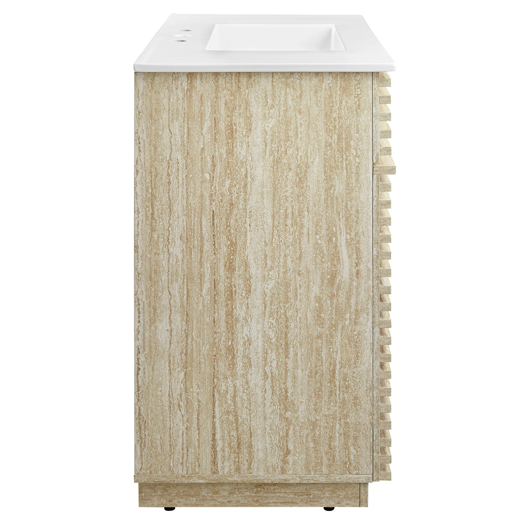 Render 36" Faux Travertine Bathroom Vanity With Sink by Modway - Image 4