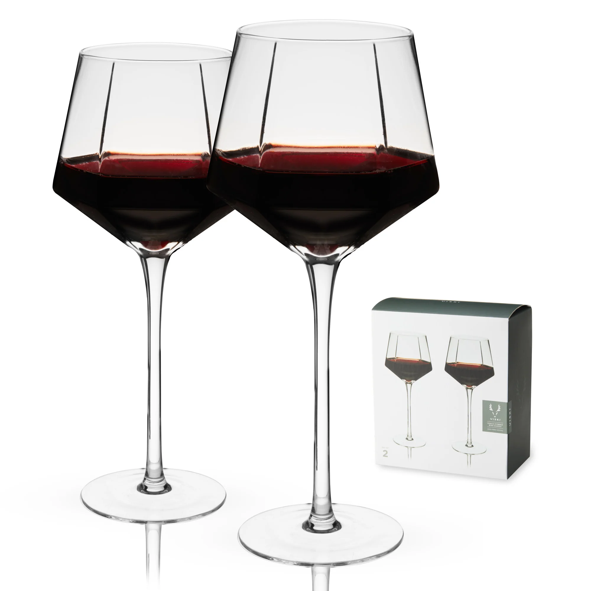 Seneca crystal wine glasses viski® - Image 5