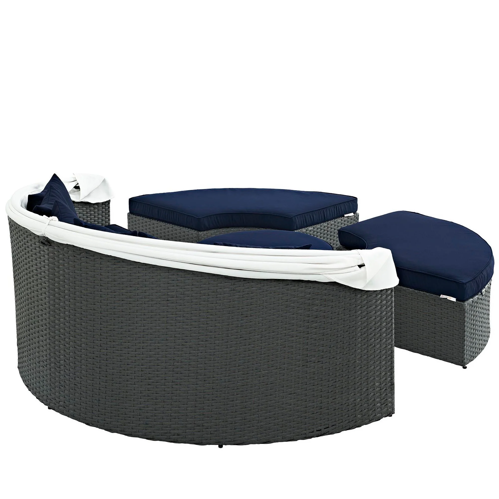 Sojourn Outdoor Patio Sunbrella Daybed by Modway - Image 3