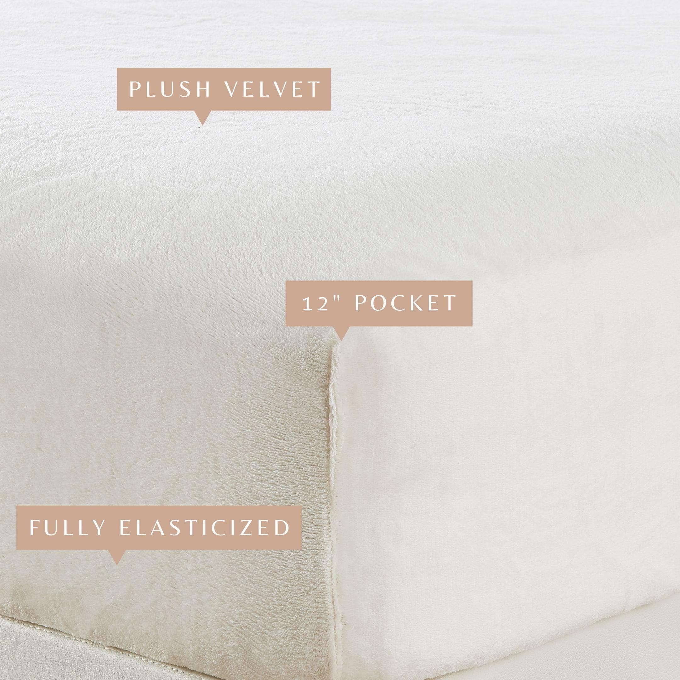 Solid Plush Fitted Sheet - Velvet Luxe Collection - Image 23