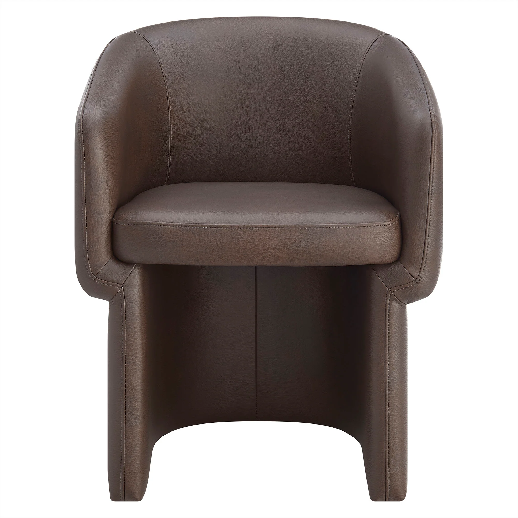 Verity Barrel Back Vegan Leather Dining Chair by Modway - Image 6